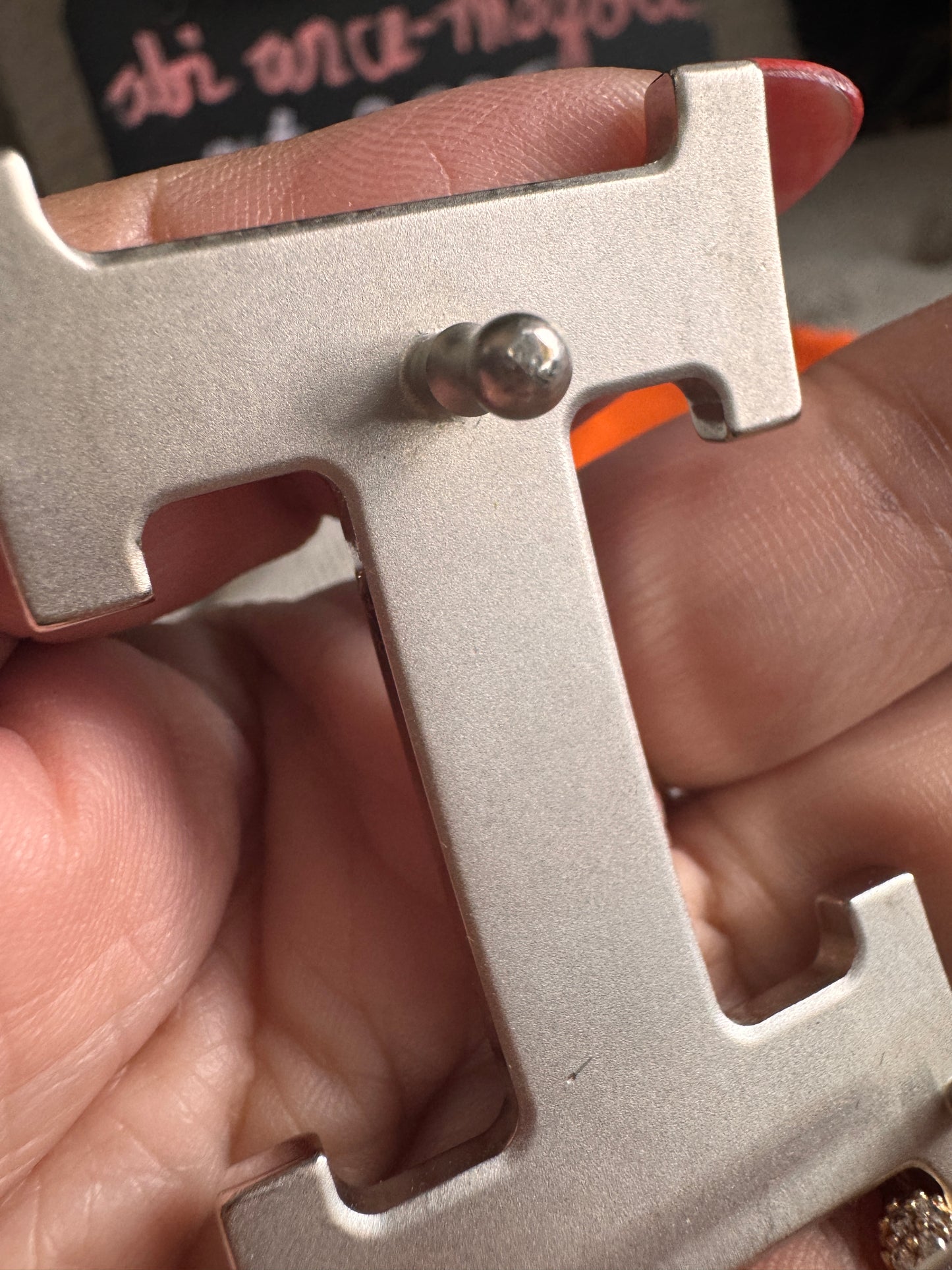 Hermes Belt Buckle Only in Hammered Finish