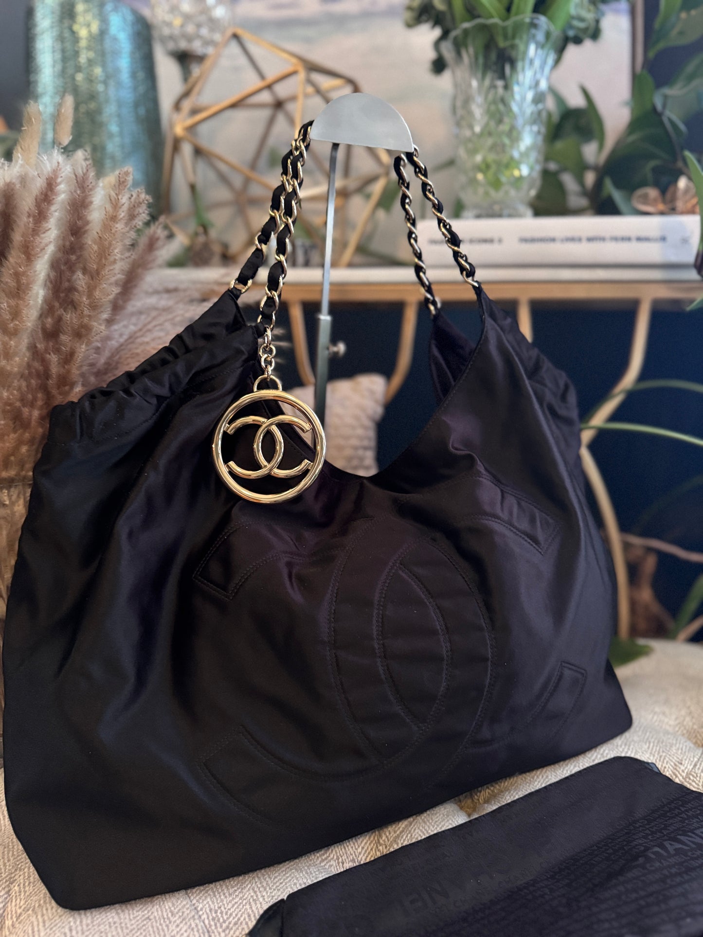 Chanel Coco Cabas Satin Tote