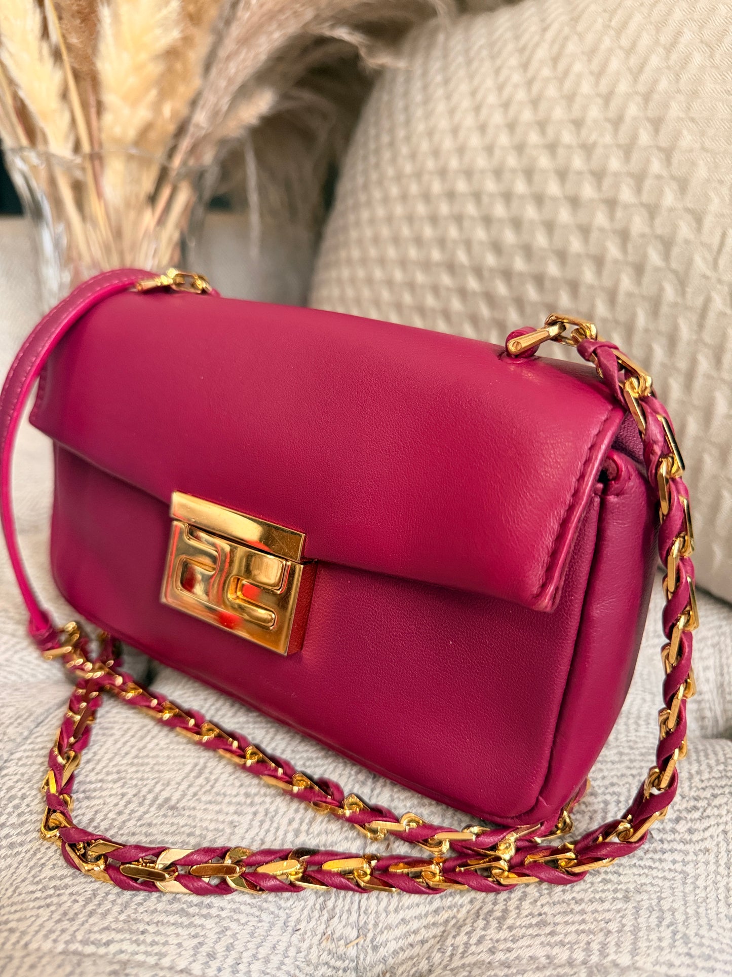 FENDI Shiny Nappa Mini Be Baguette