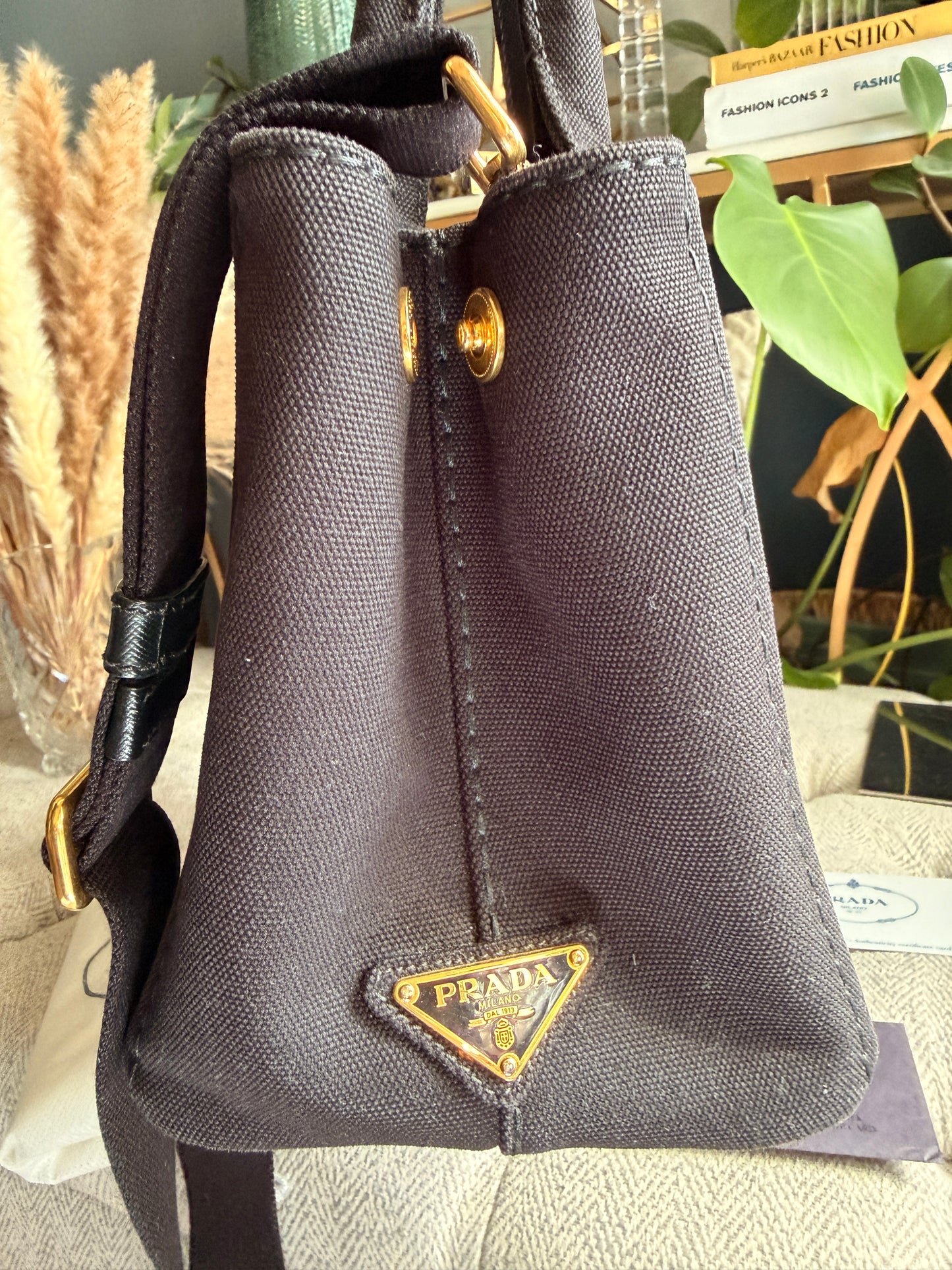 Prada Canapa Small Tote