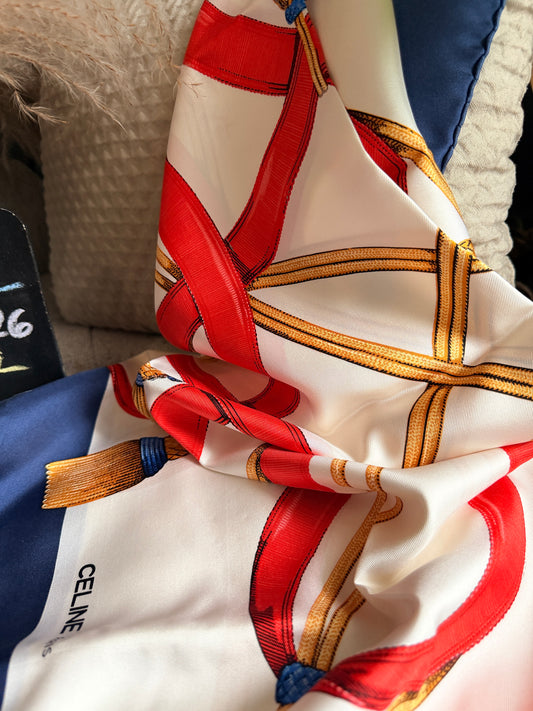 Celine Vintage Silk Scarf