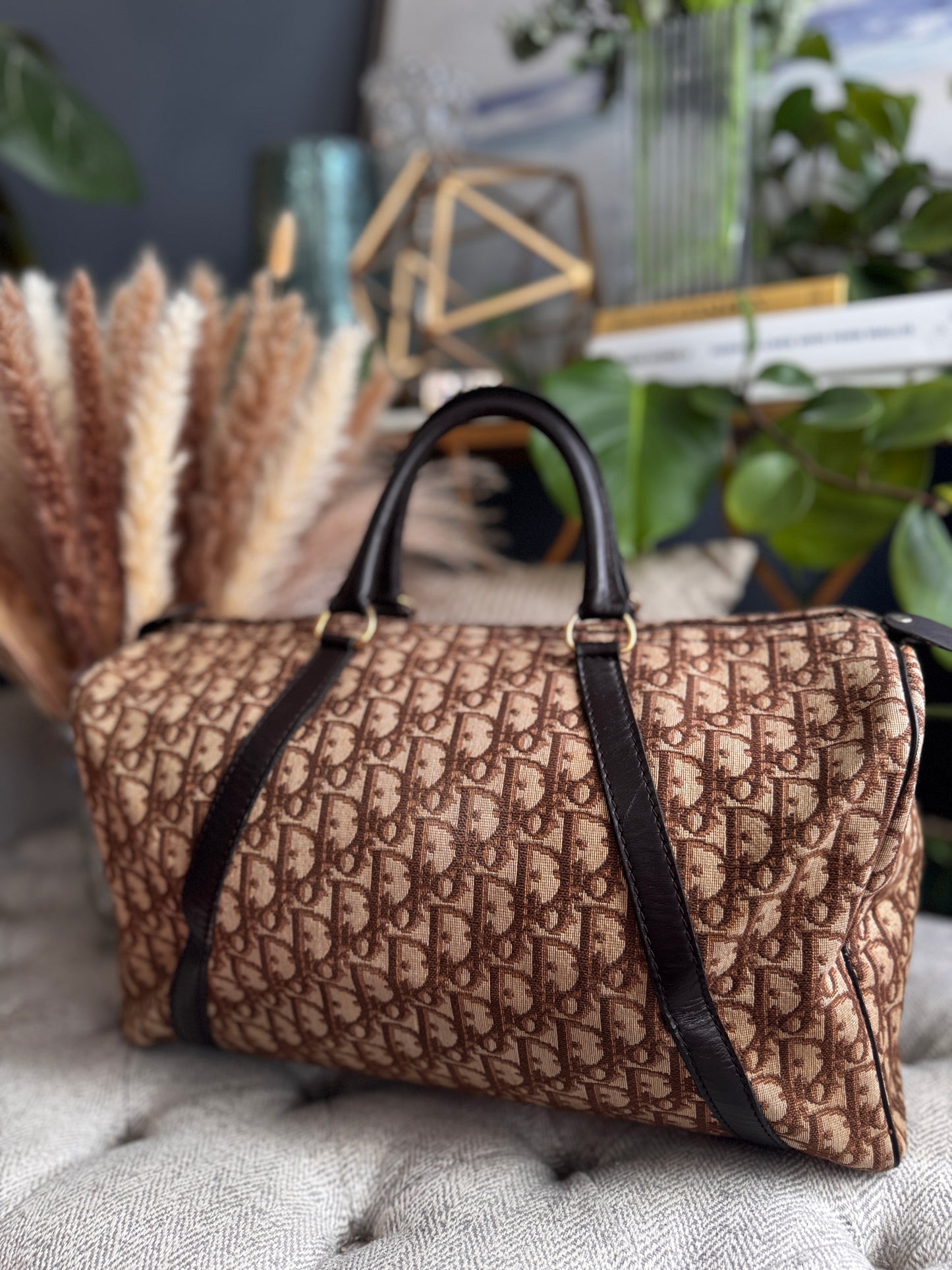 Dior Vintage Trotter Boston Bag