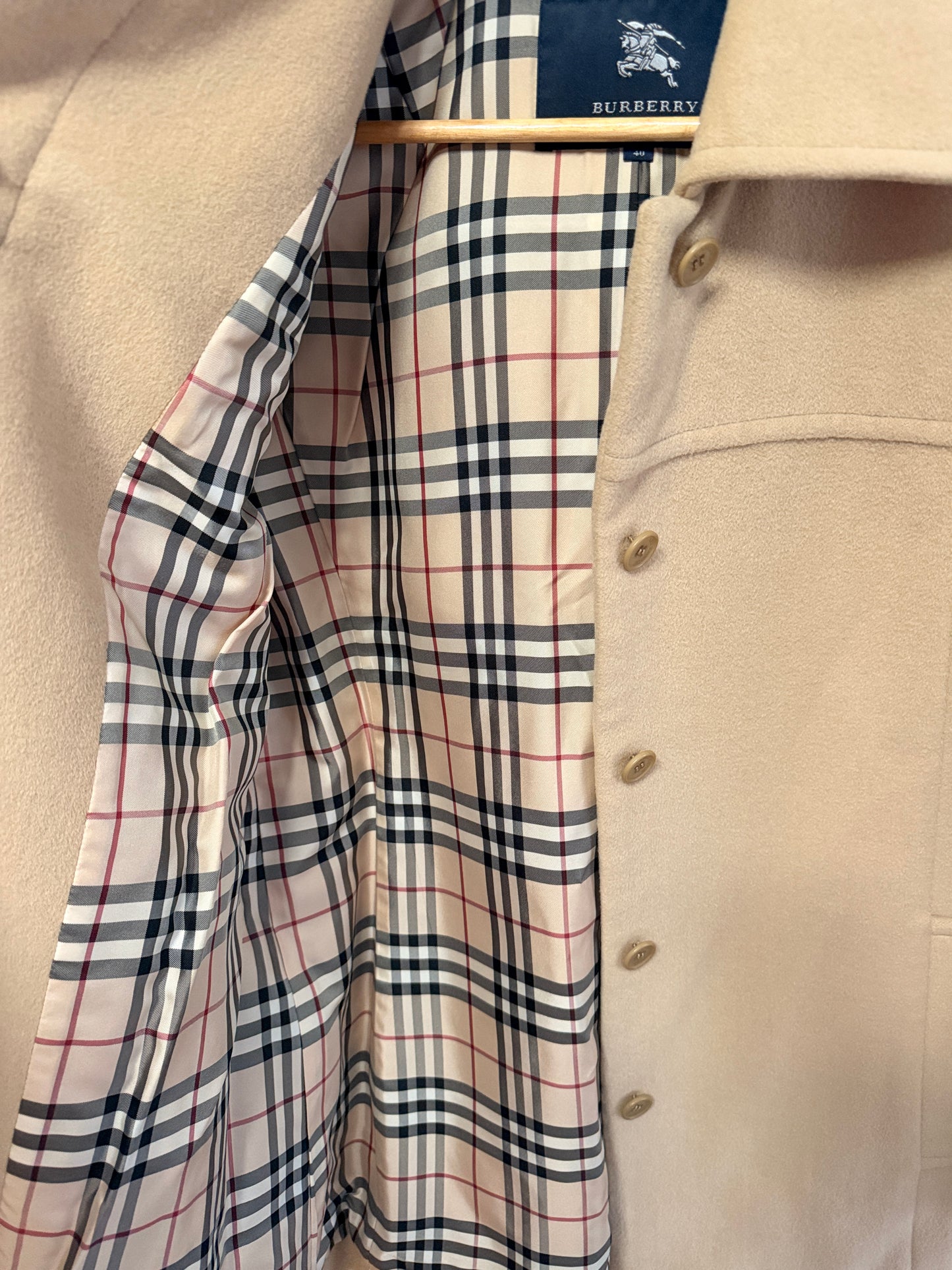 Burberry Classic Angora Blend Coat sz 40