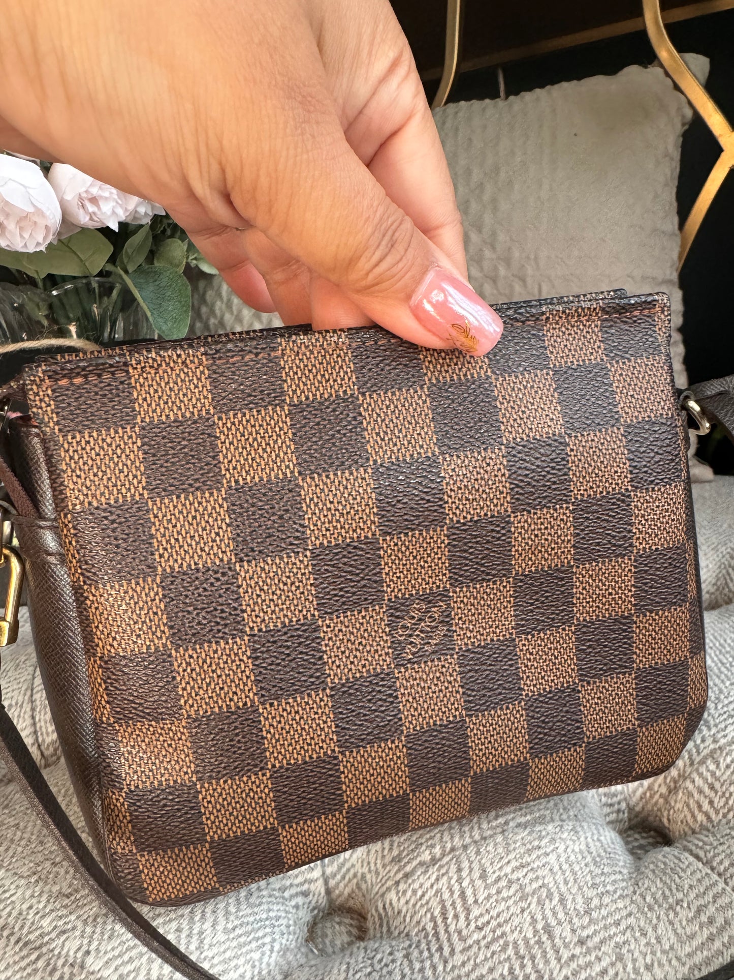 Louis Vuitton Trousse Pochette in Damier Ebene