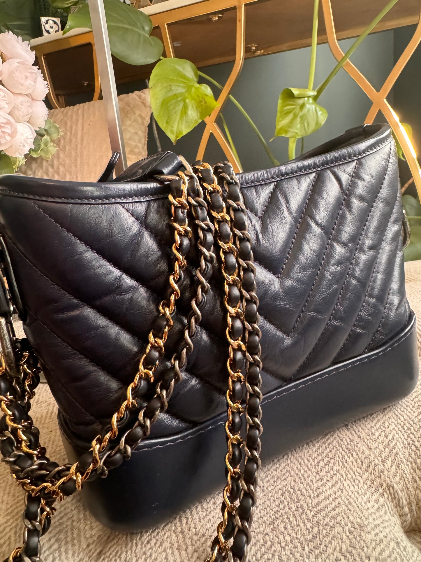 Chanel Small Gabrielle in Aged Calfskin