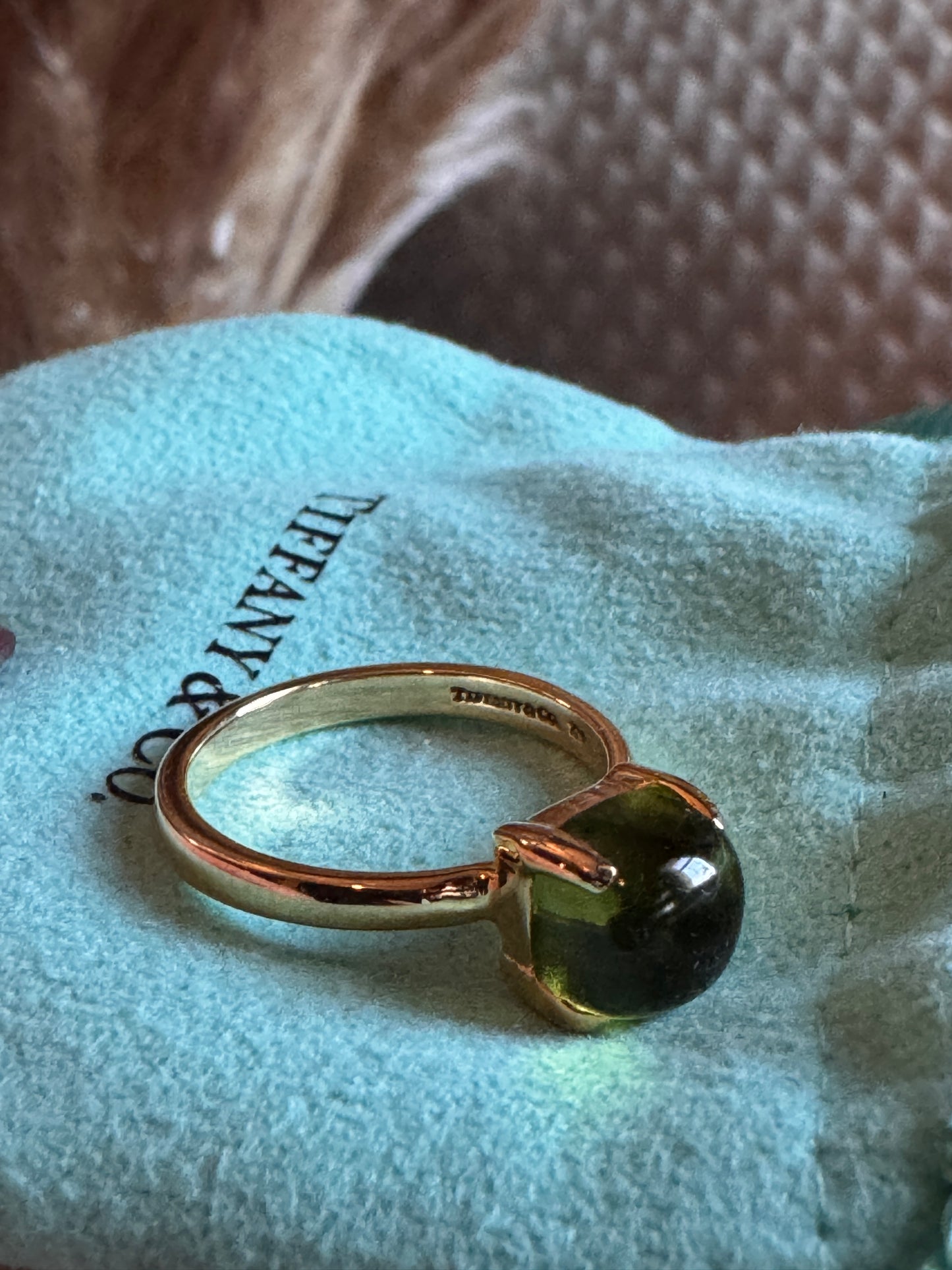 Tiffany & Co.Retired Sugar Stack Ring in Peridot