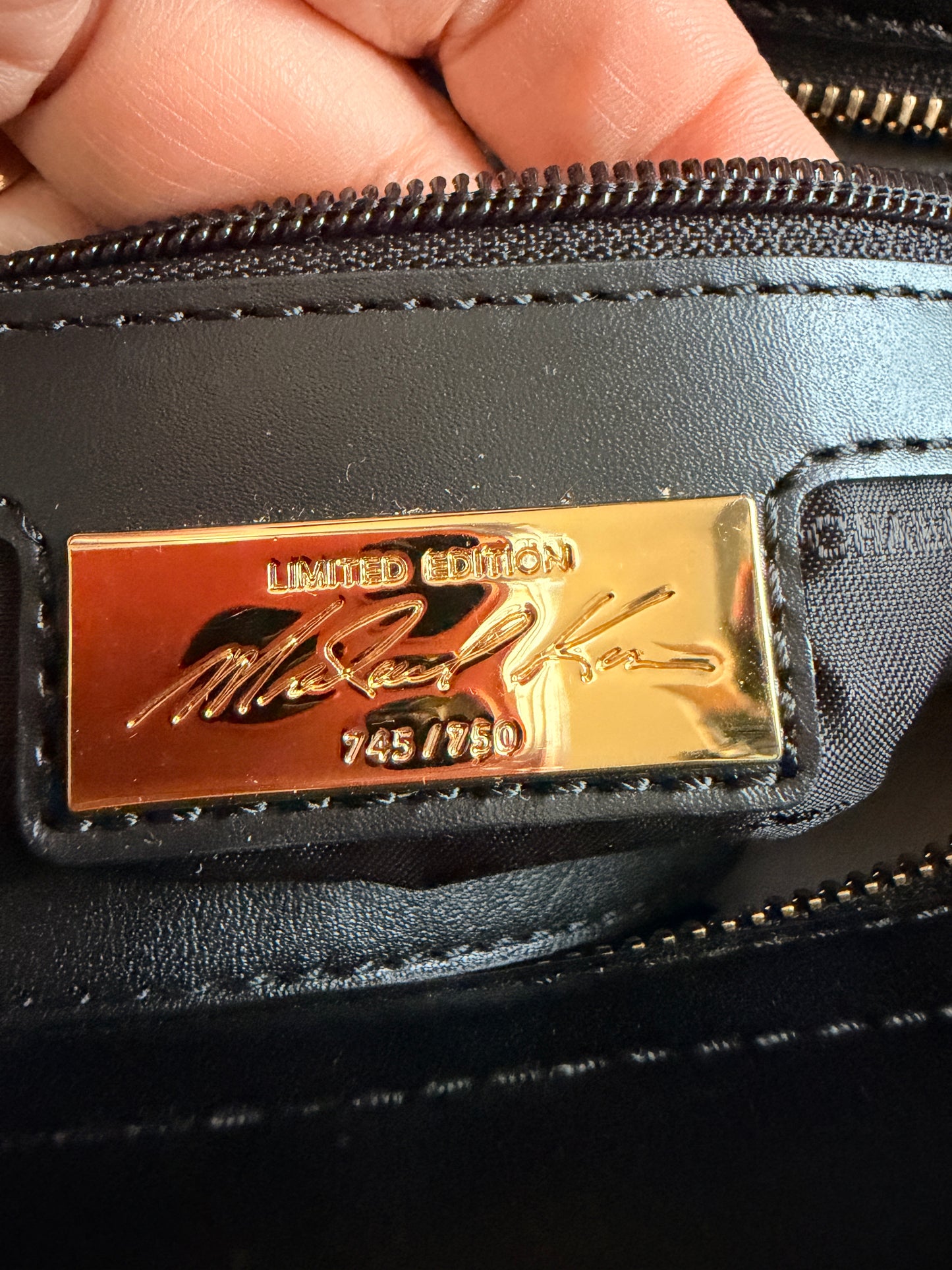 Michael Kors Studio Selma Black and Gold Rocket Bag Limited Edition