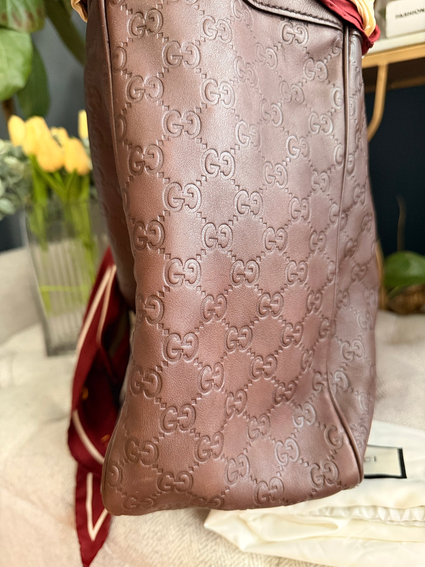 Gucci Positano in Guccissima Leather