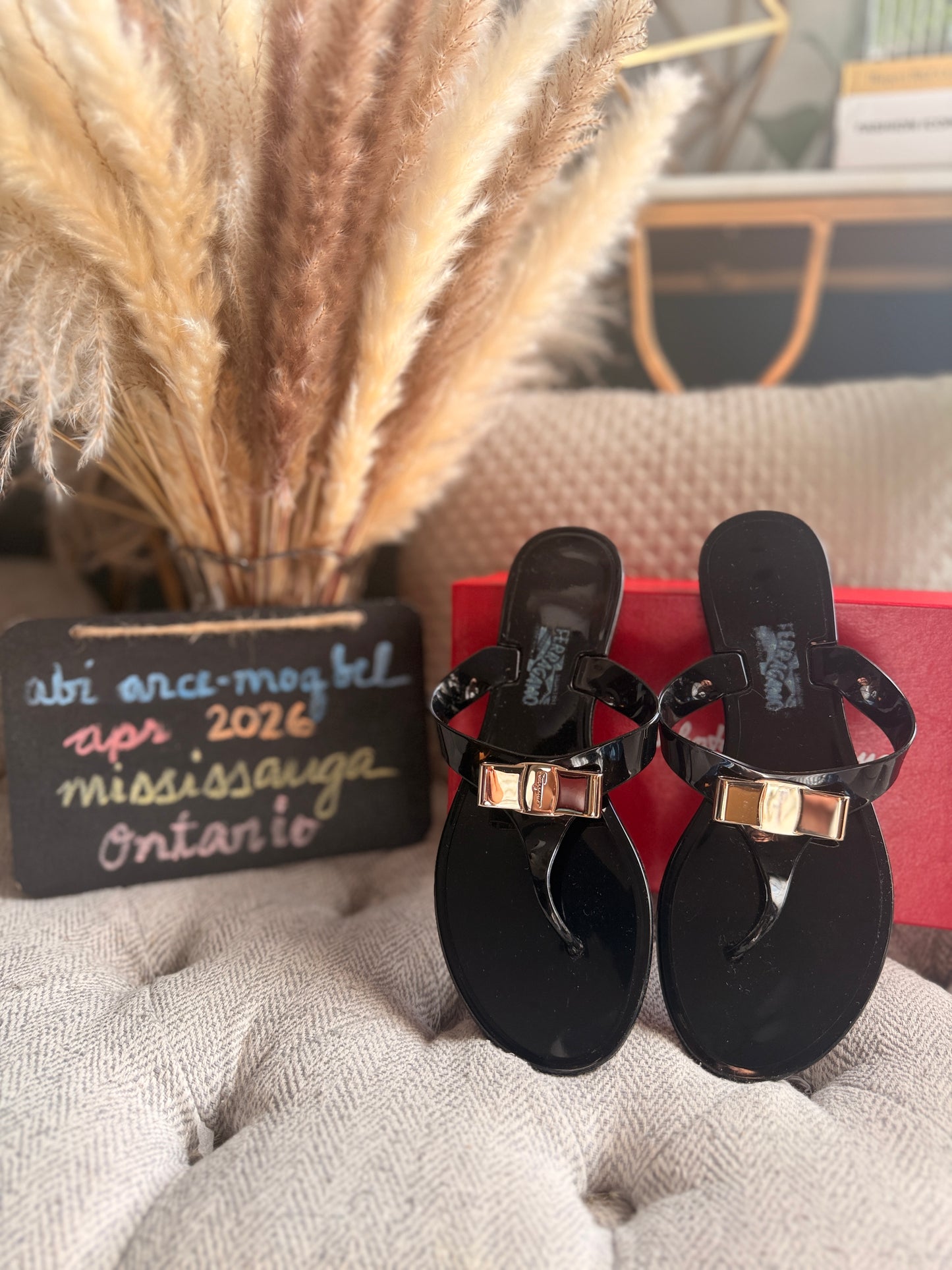 Salvatore Ferragamo Vara Bow Jelly Sandals