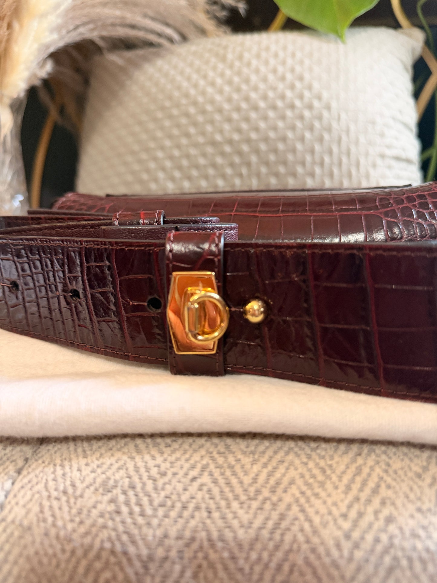 Givenchy Eden in Croc Embossed Calfskin