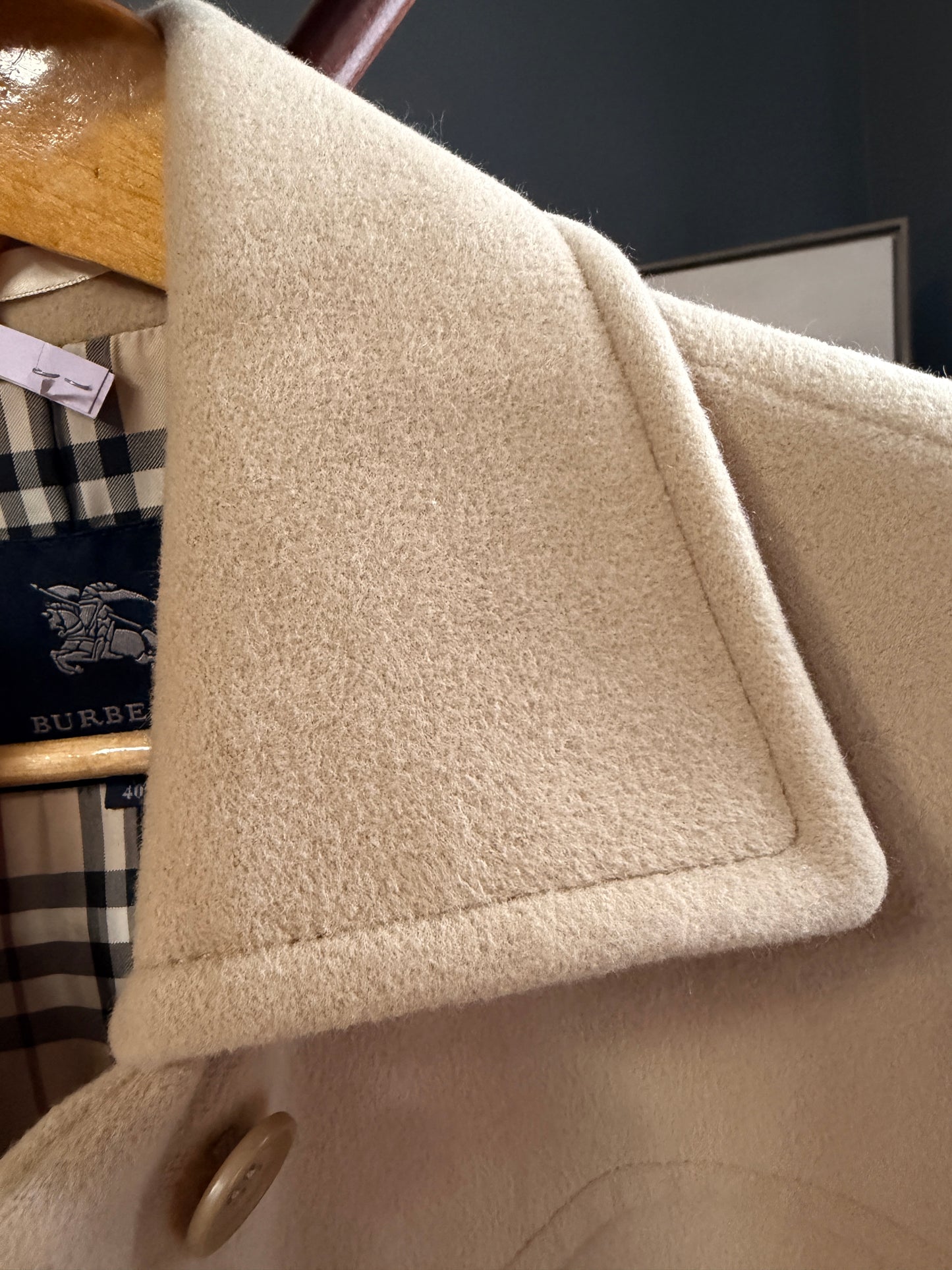 Burberry Classic Angora Blend Coat sz 40