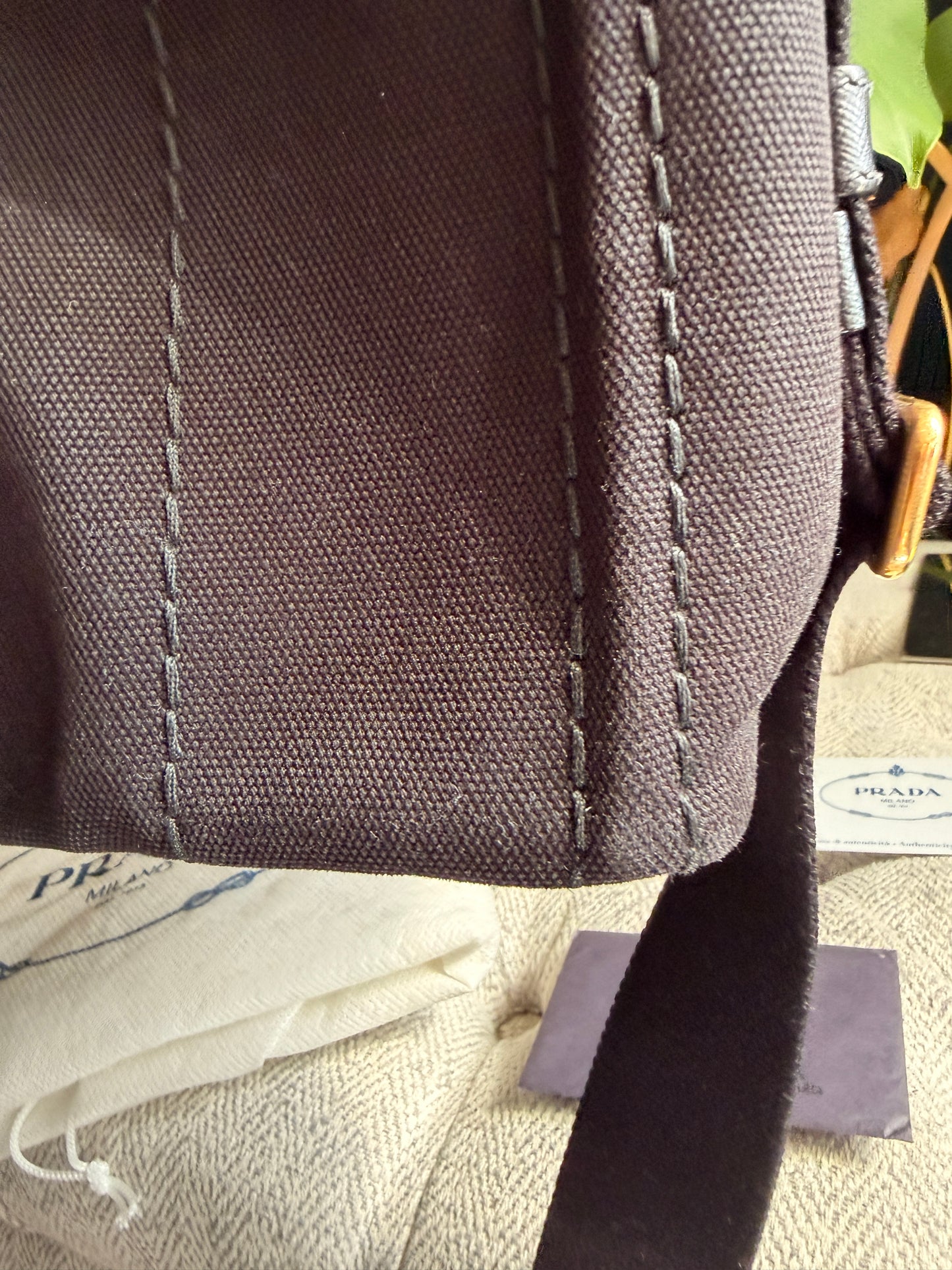 Prada Canapa Small Tote