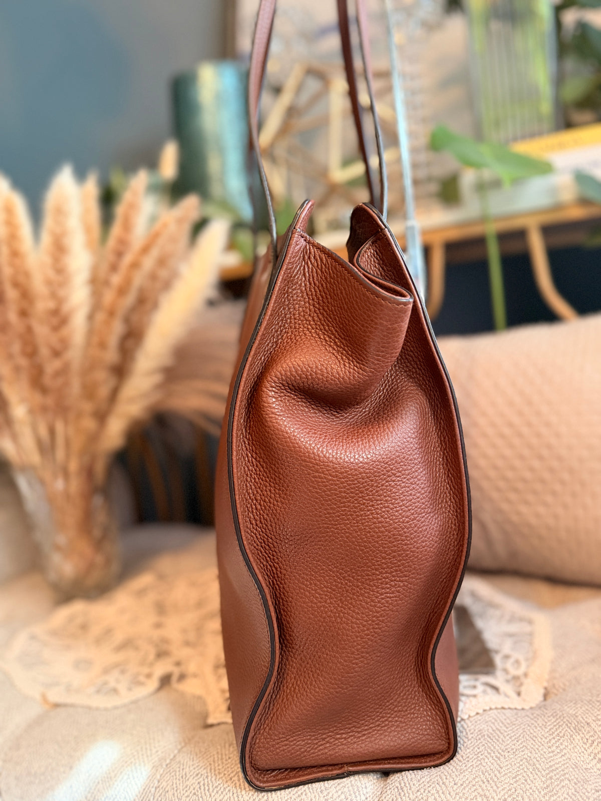 Gucci Leather Interlocking GG Tote