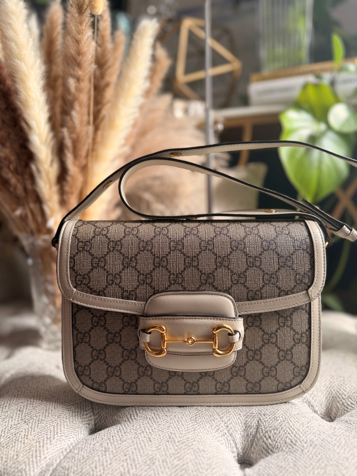 Gucci Supreme Medium 1955 Horsebit Bag