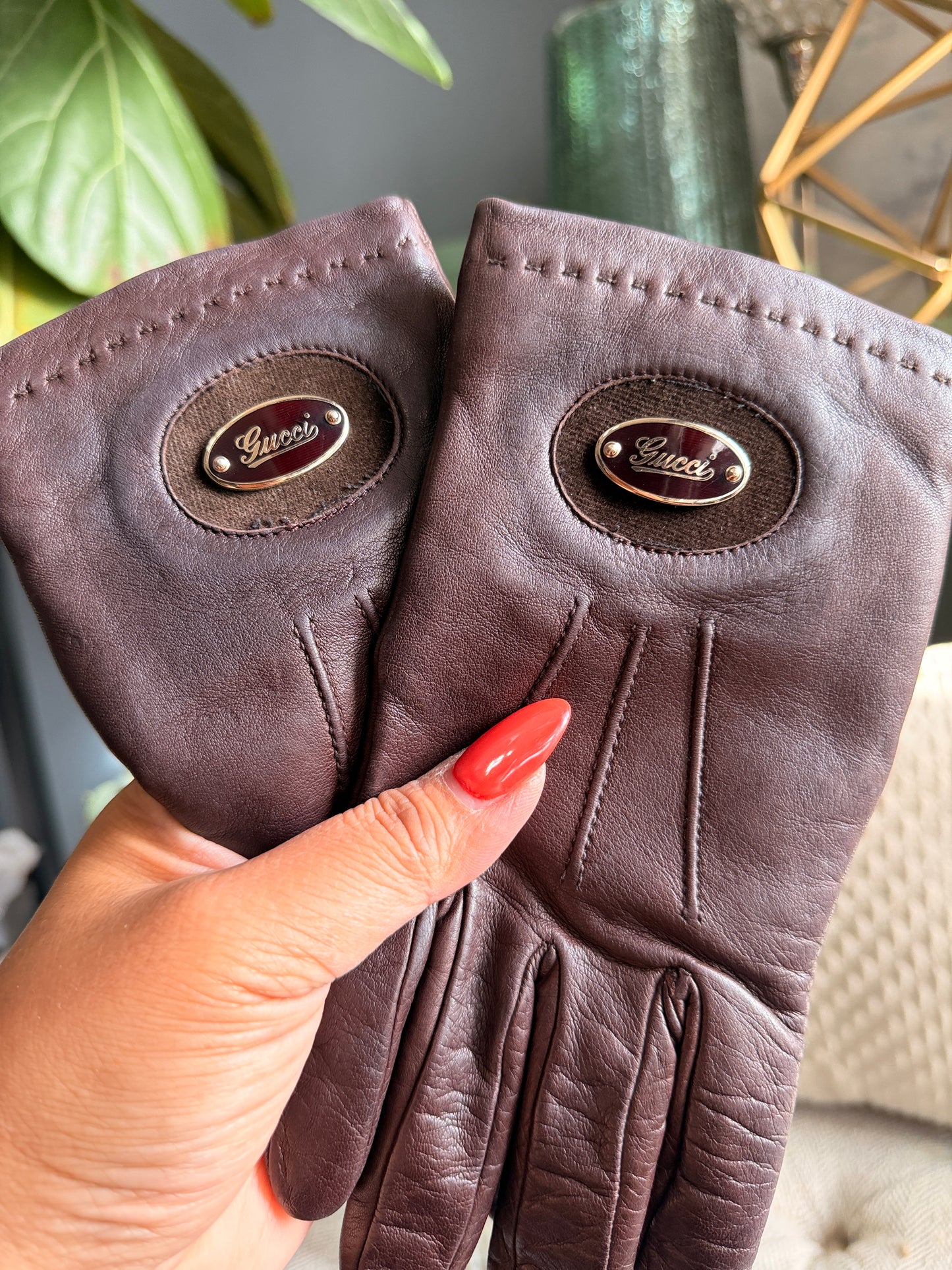 Gucci Leather Gloves