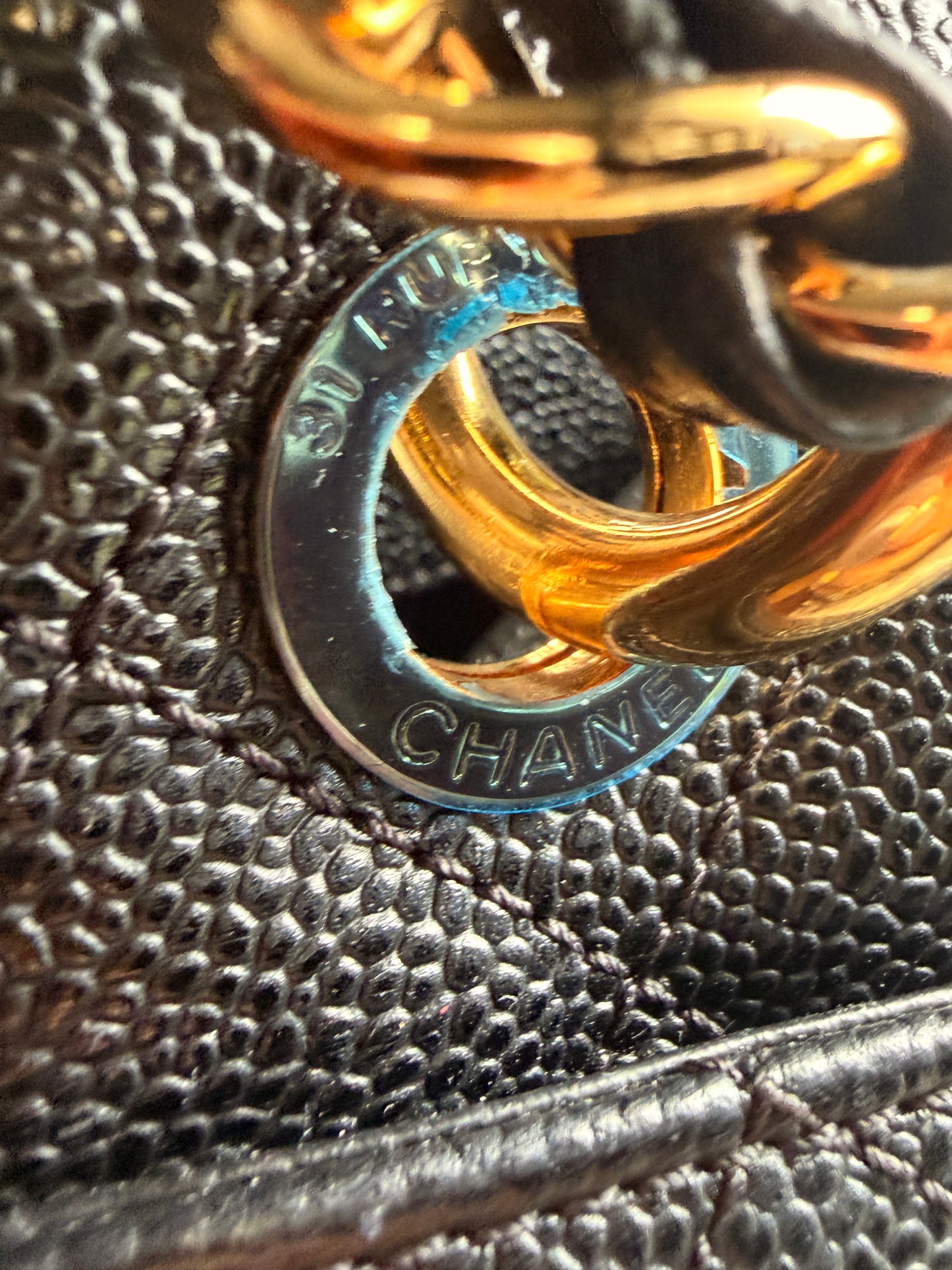 Chanel GST in Black with Gold Hardware