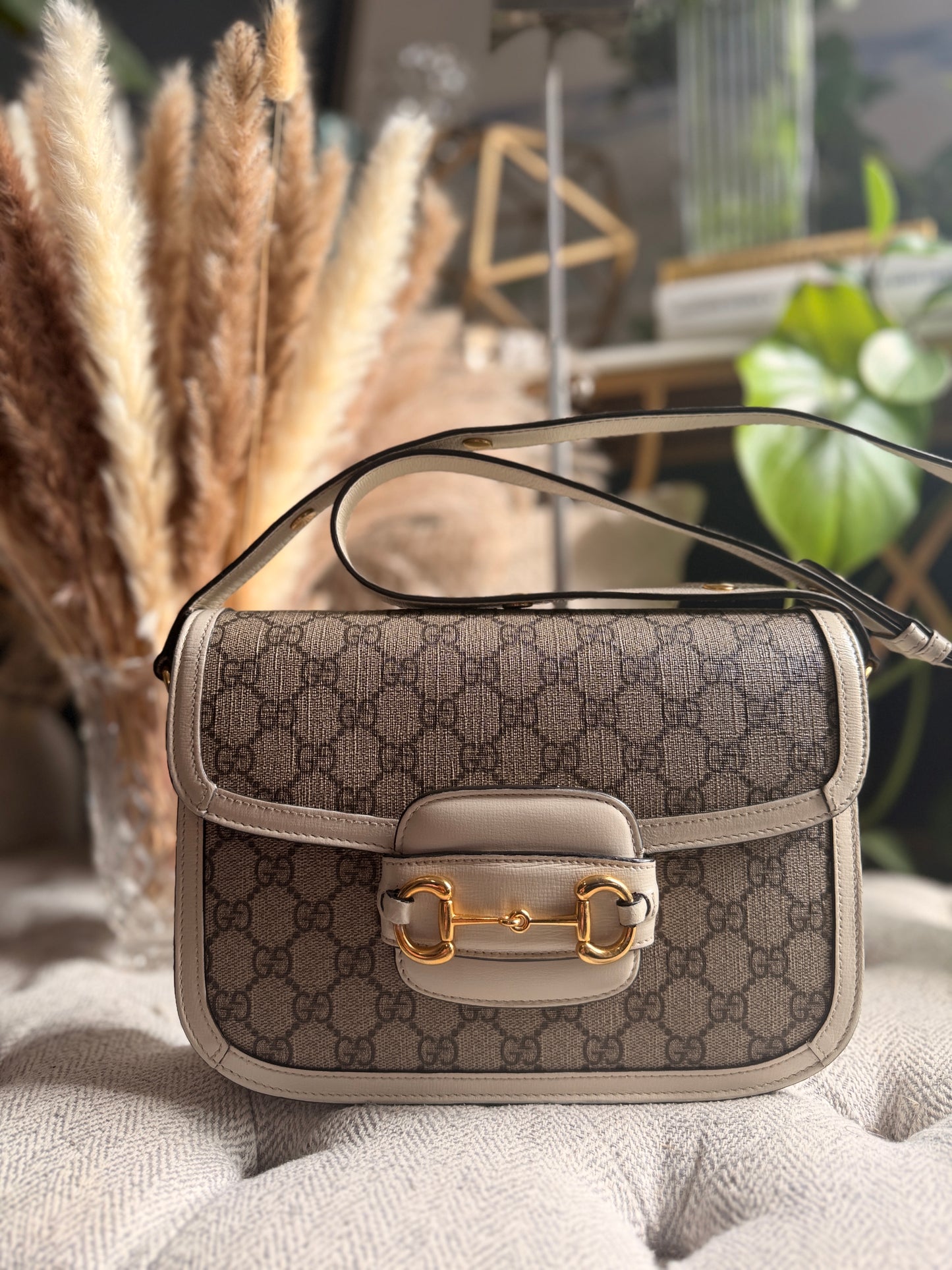 Gucci Supreme Medium 1955 Horsebit Bag