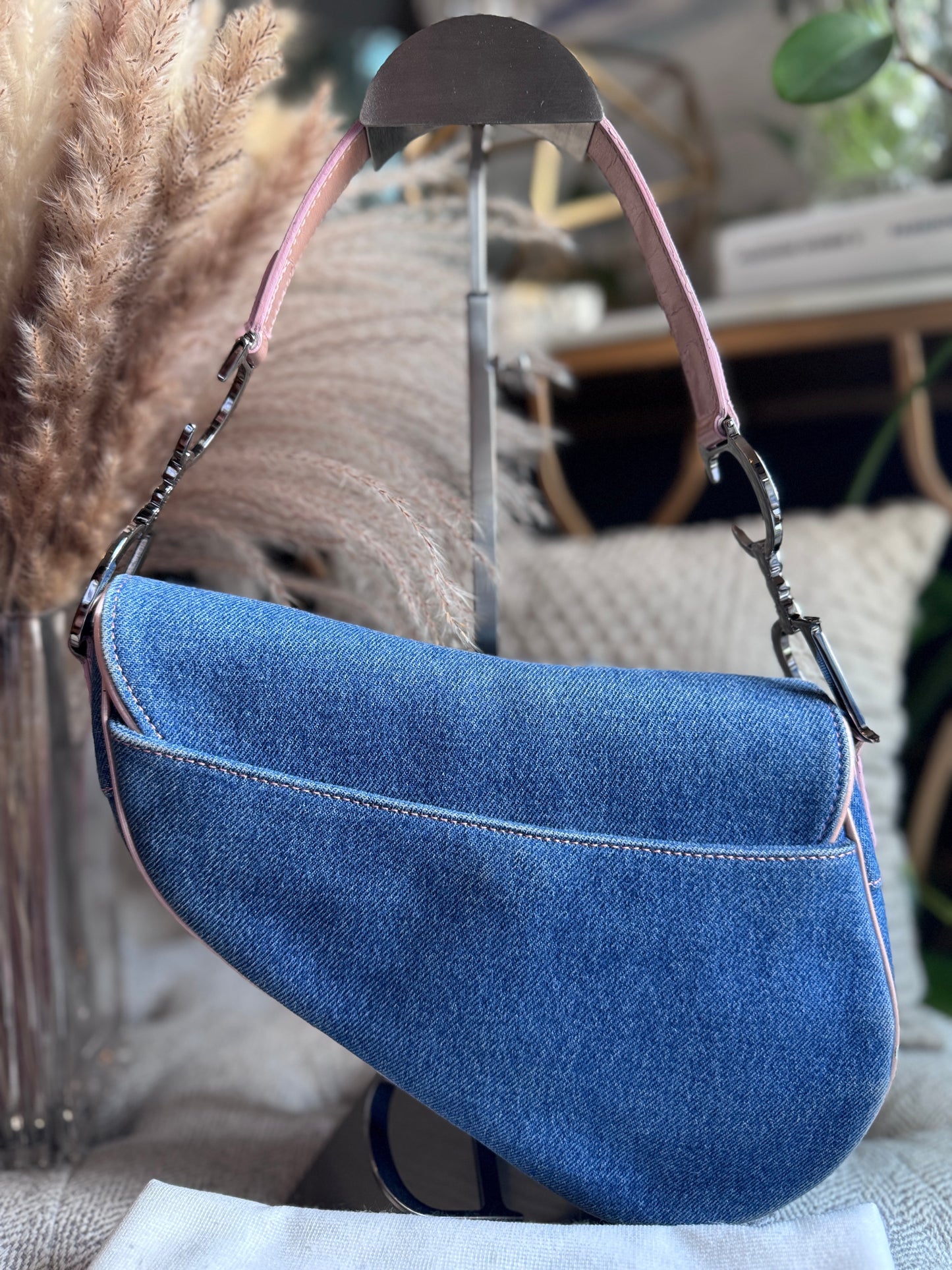 Dior Vintage Denim Saddle