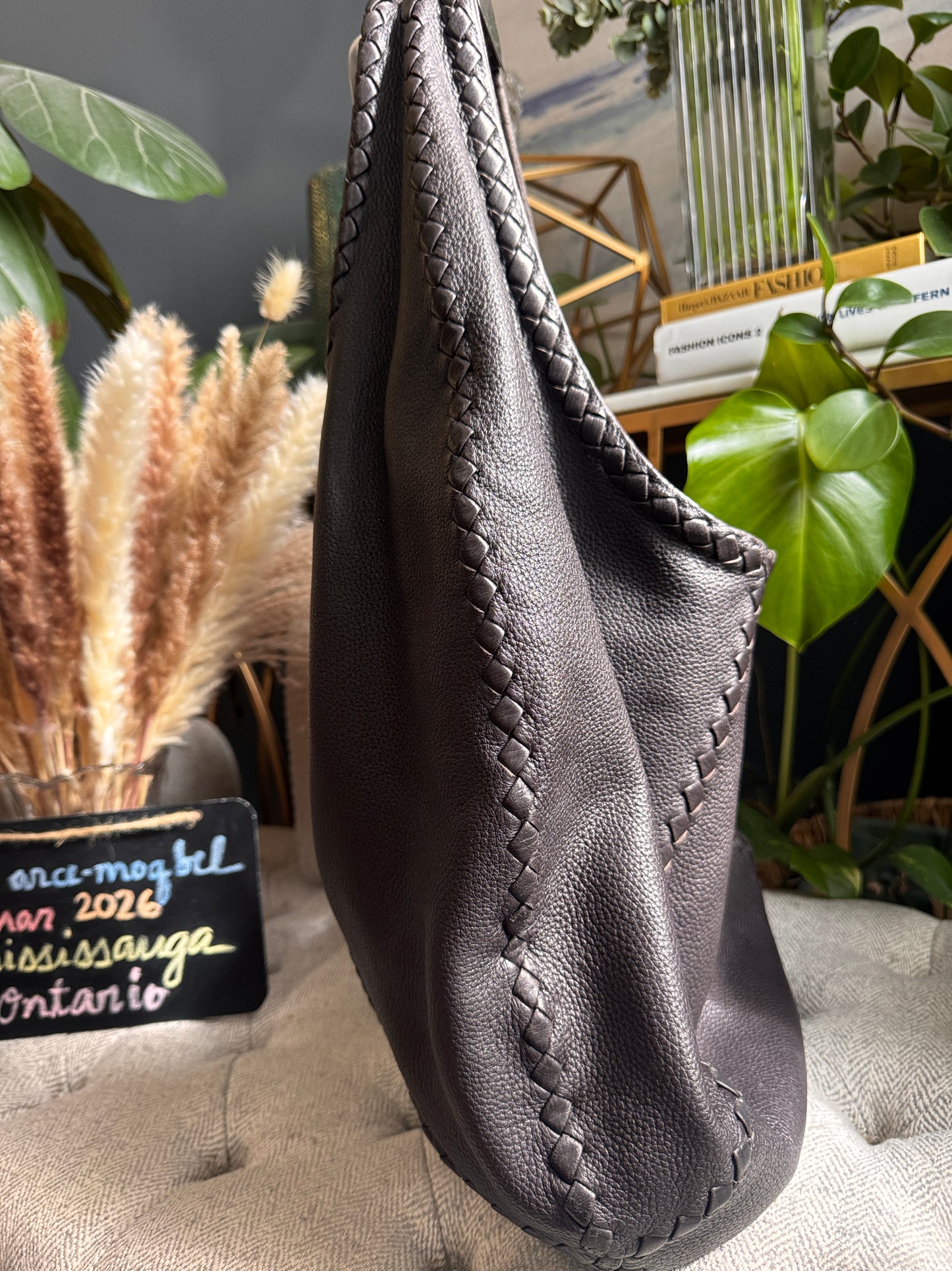 Bottega Veneta Cervo Leather Hobo Bag