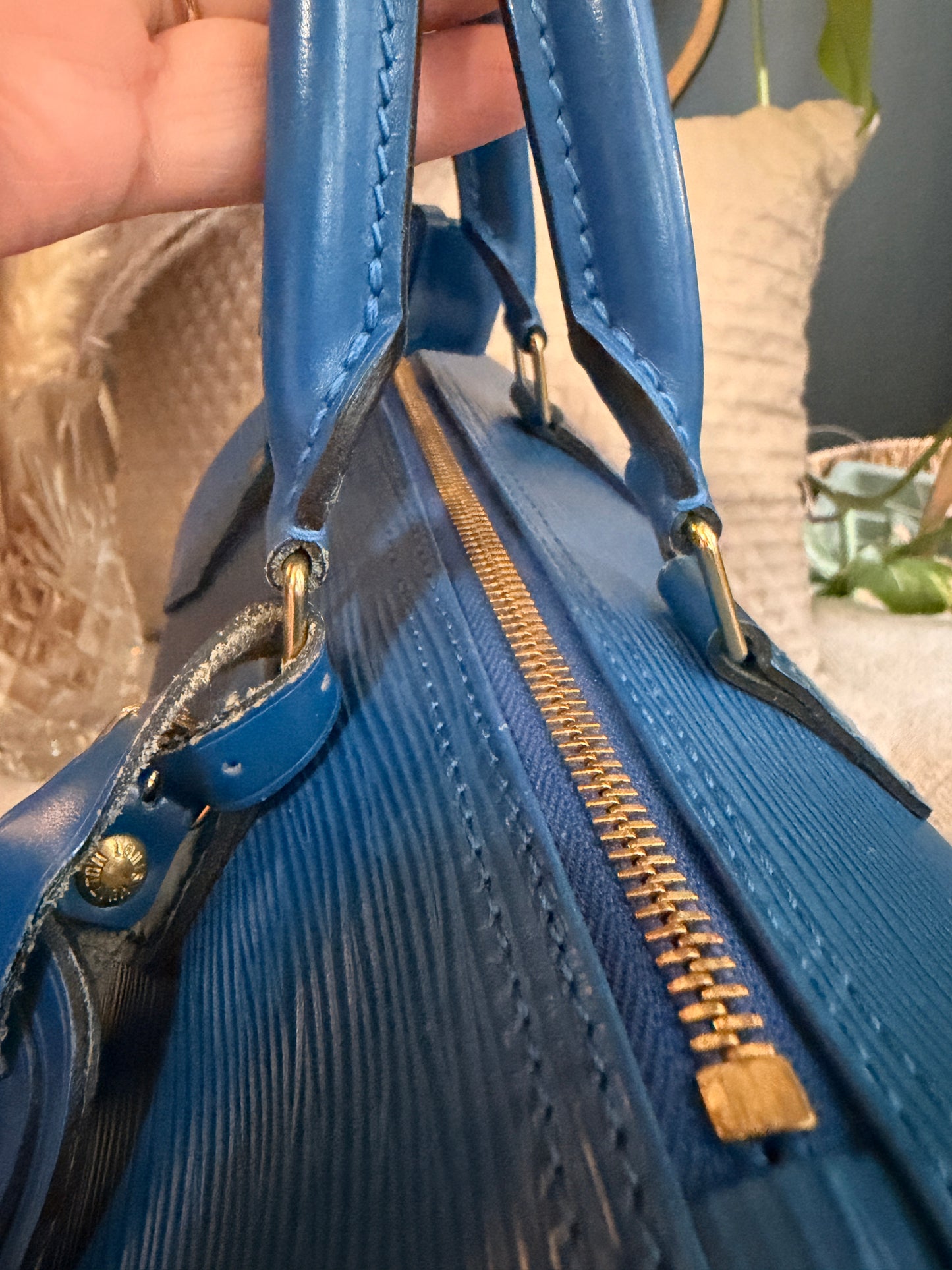 Louis Vuitton Vintage Speedy 25 in Epi Toledo Blue