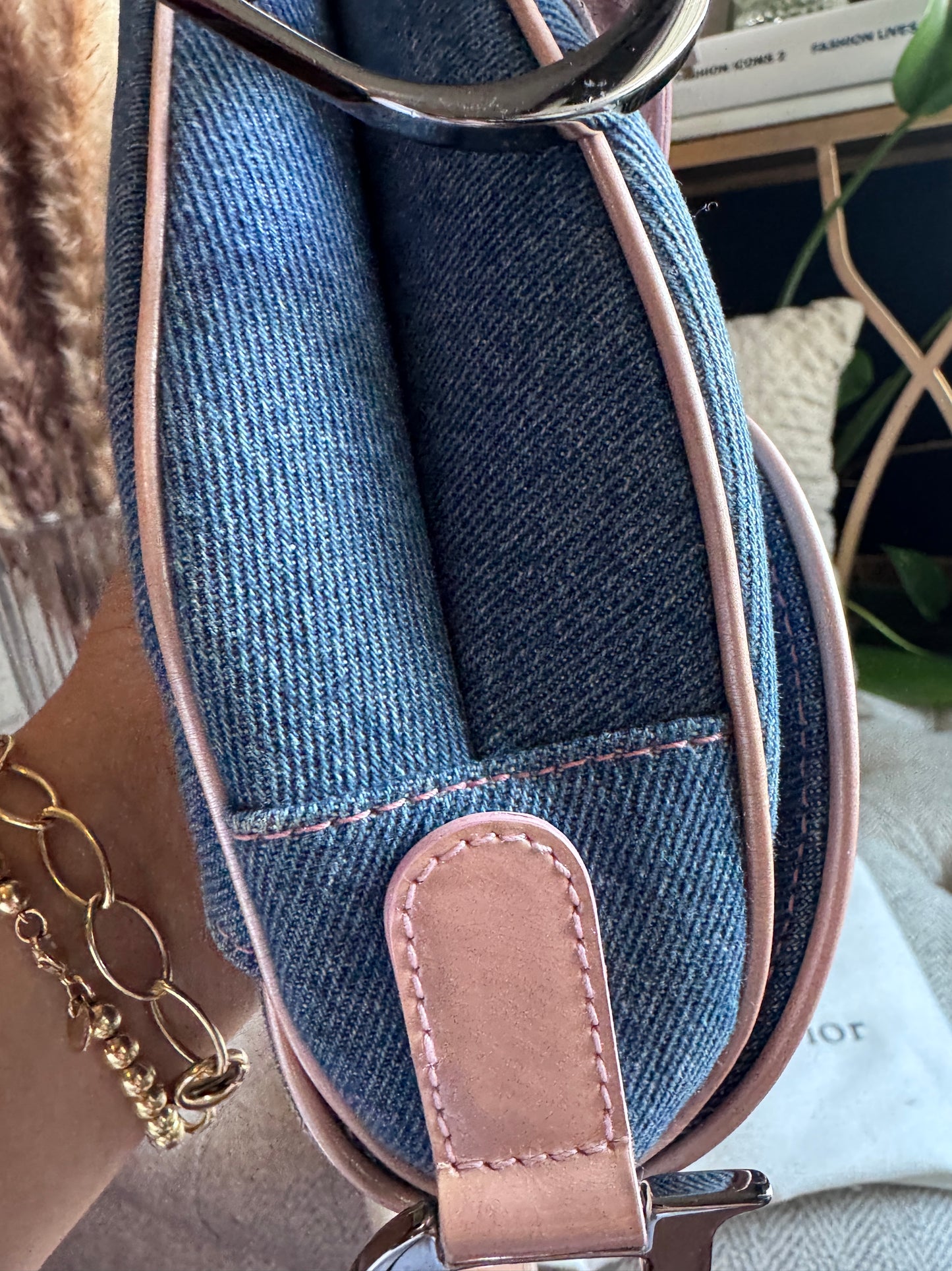 Dior Vintage Denim Saddle