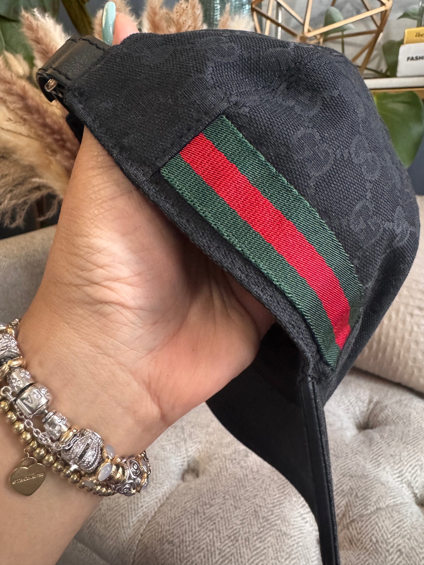 Gucci GG baseball hat with Web size L