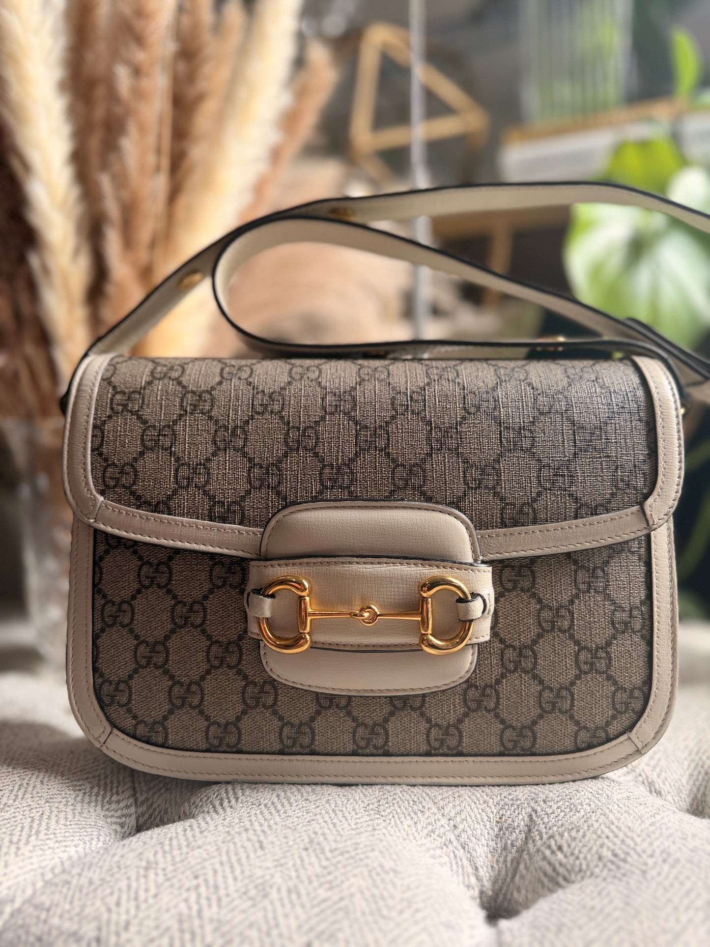 Gucci Supreme Medium 1955 Horsebit Bag