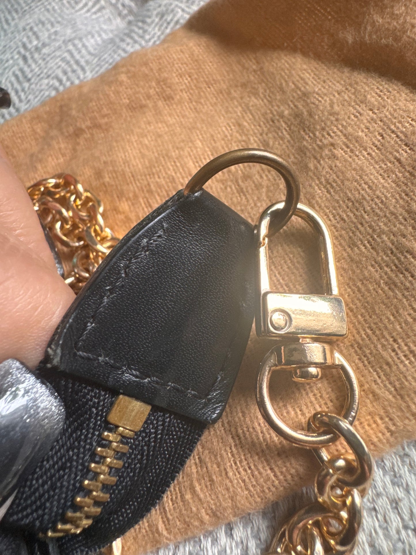 Louis Vuitton Vintage Black Epi Pochette