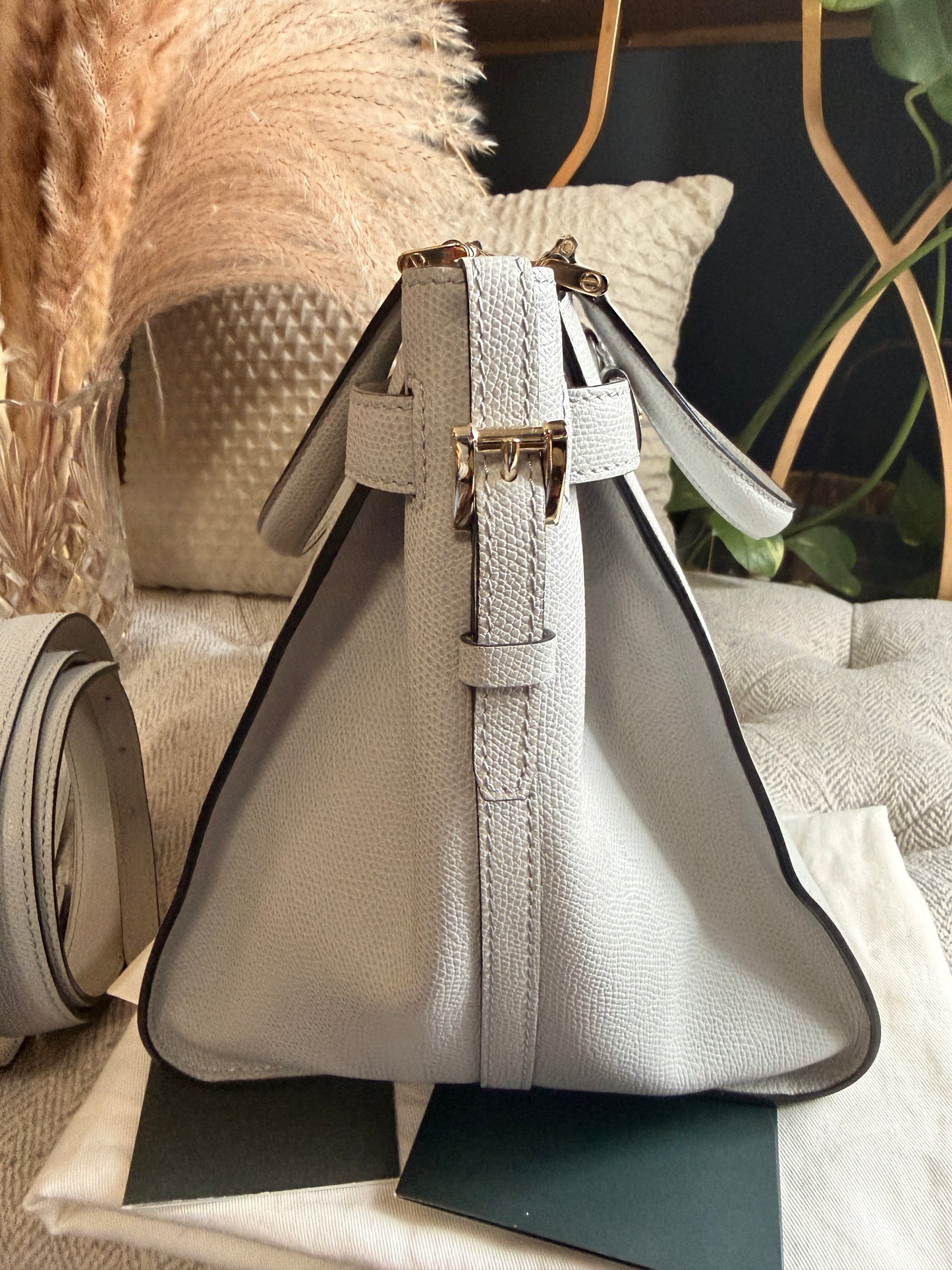 Valextra B Cube in Cool Grey