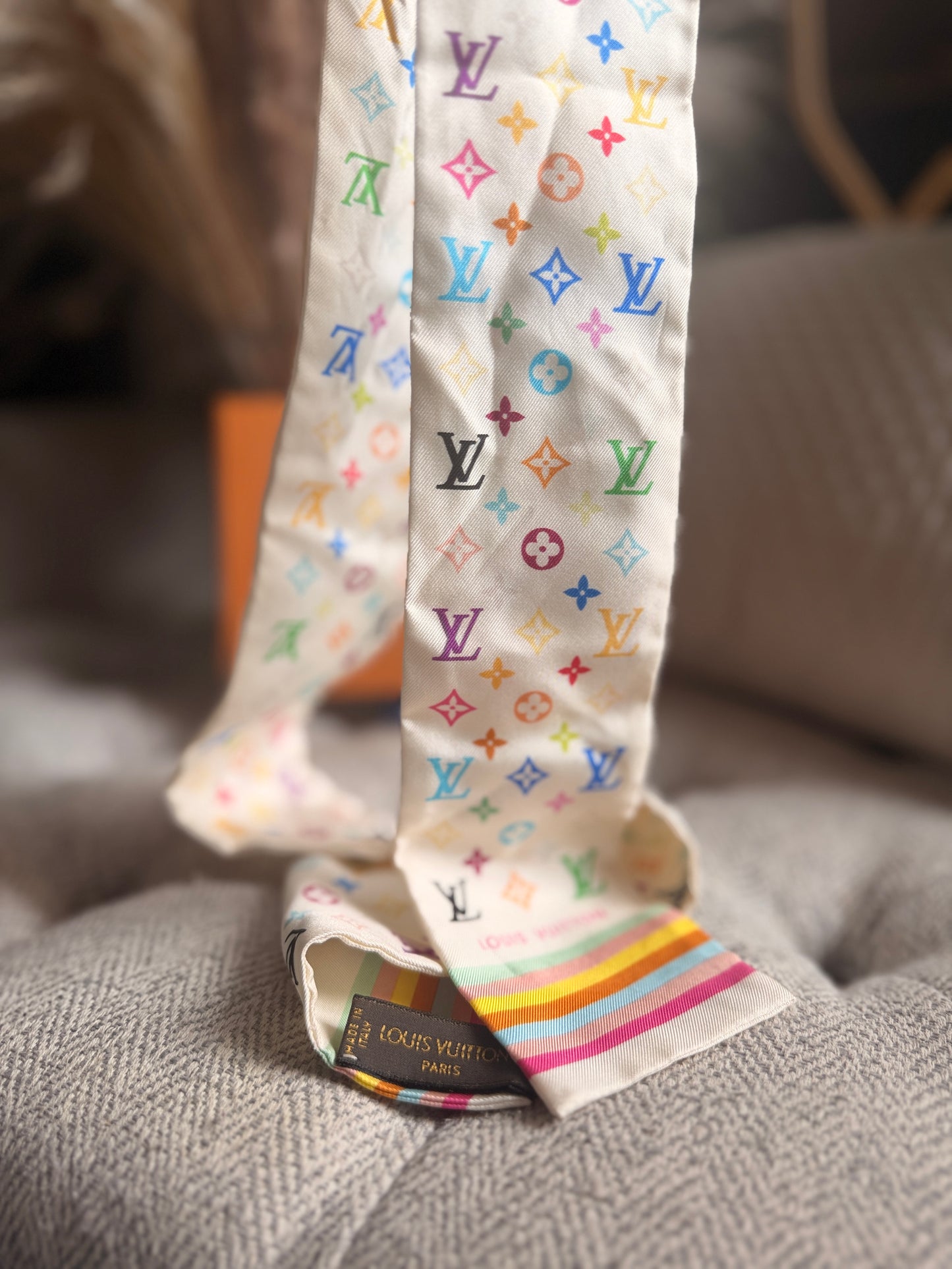 Louis Vuitton HTF Multicolor Bandeau in Blanc