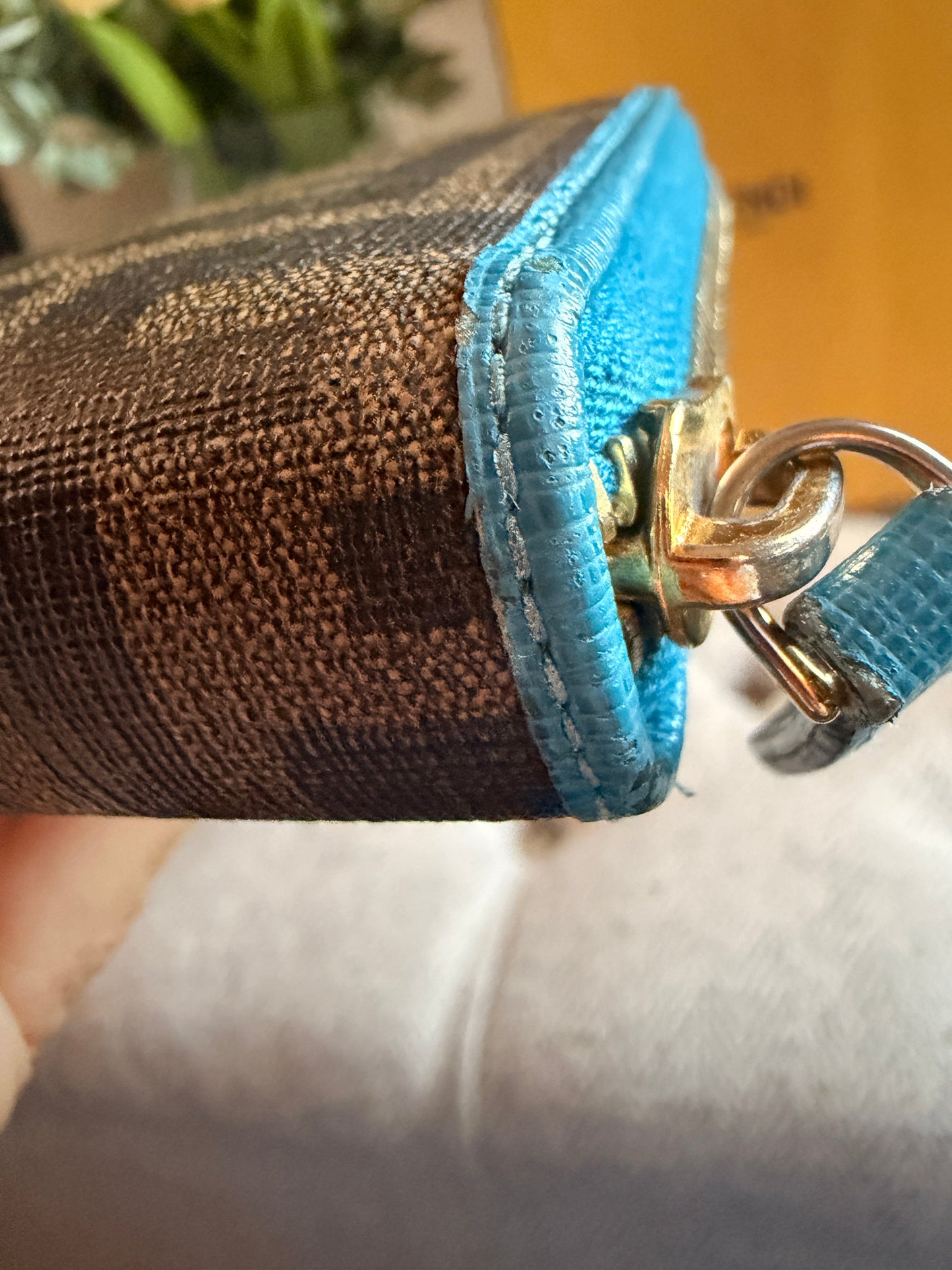 Fendi Zucca Turquoise Wallet