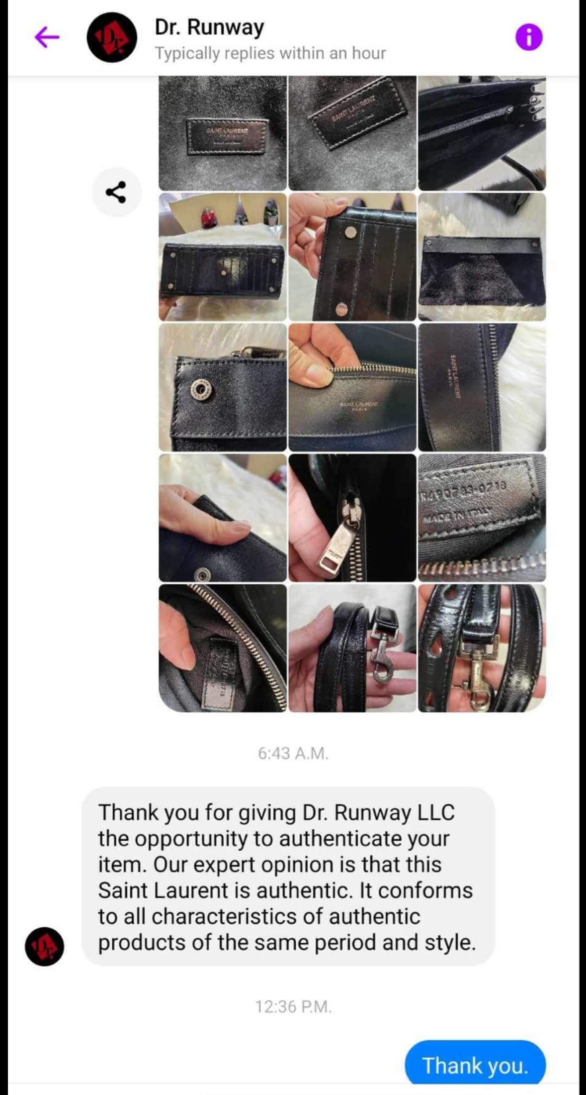 YSL Saint Laurent Black Eel Sac De Jour Bag