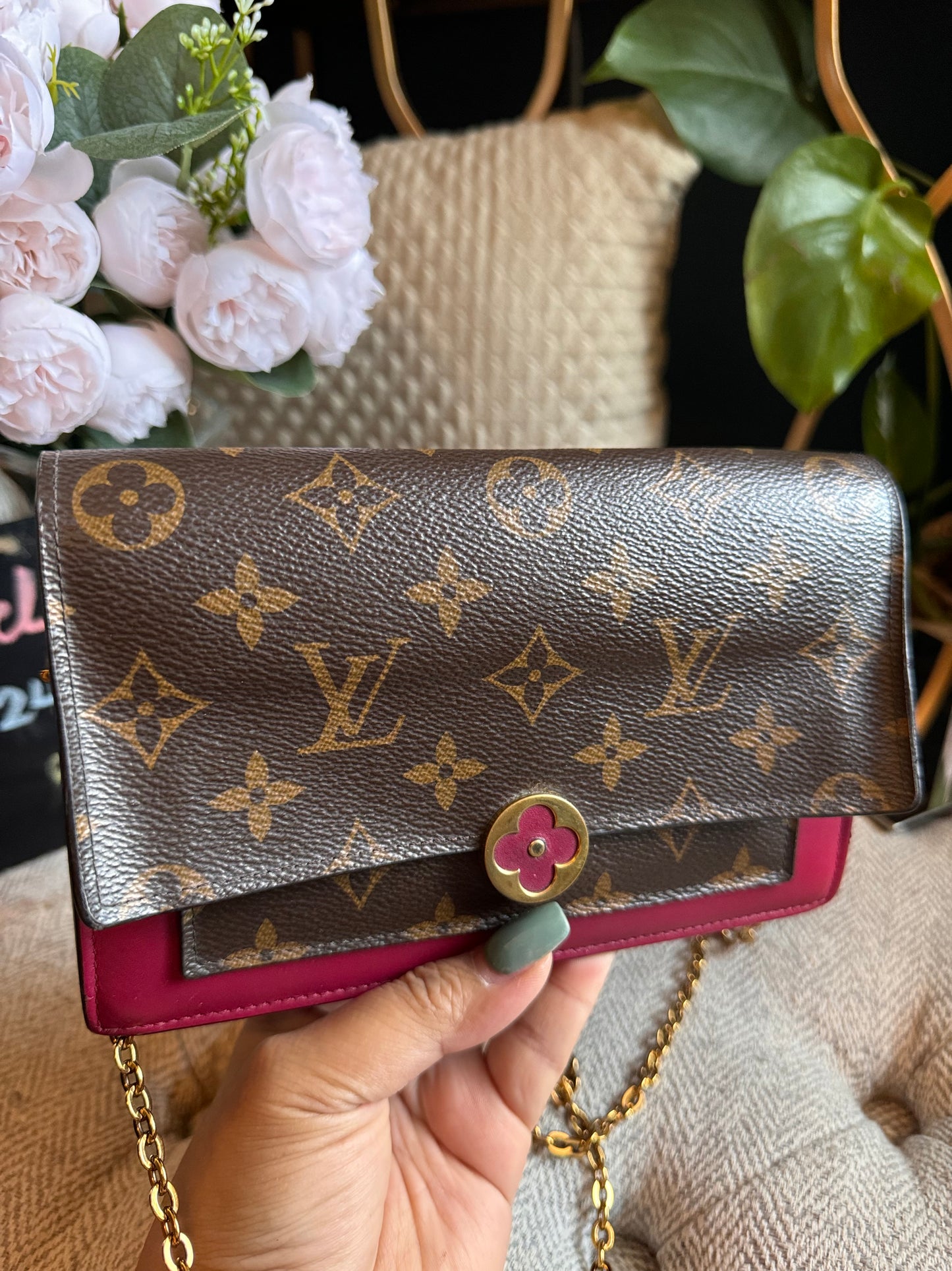 Louis Vuitton Flore Wallet on Chain