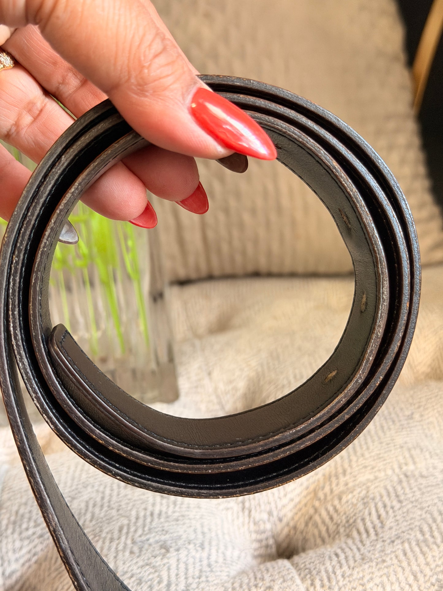 Hermes Constance Belt size 90