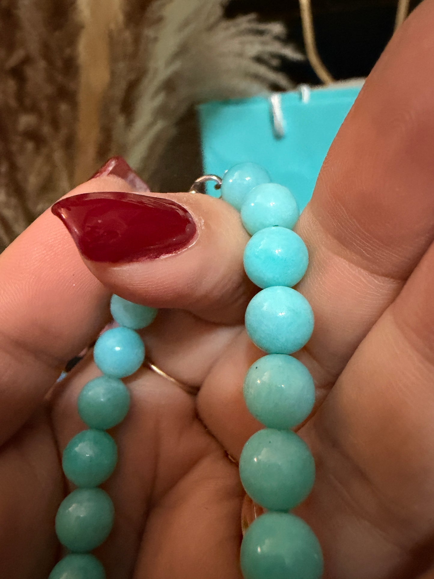 Tiffany&Co Amazonite 8mm Bracelet