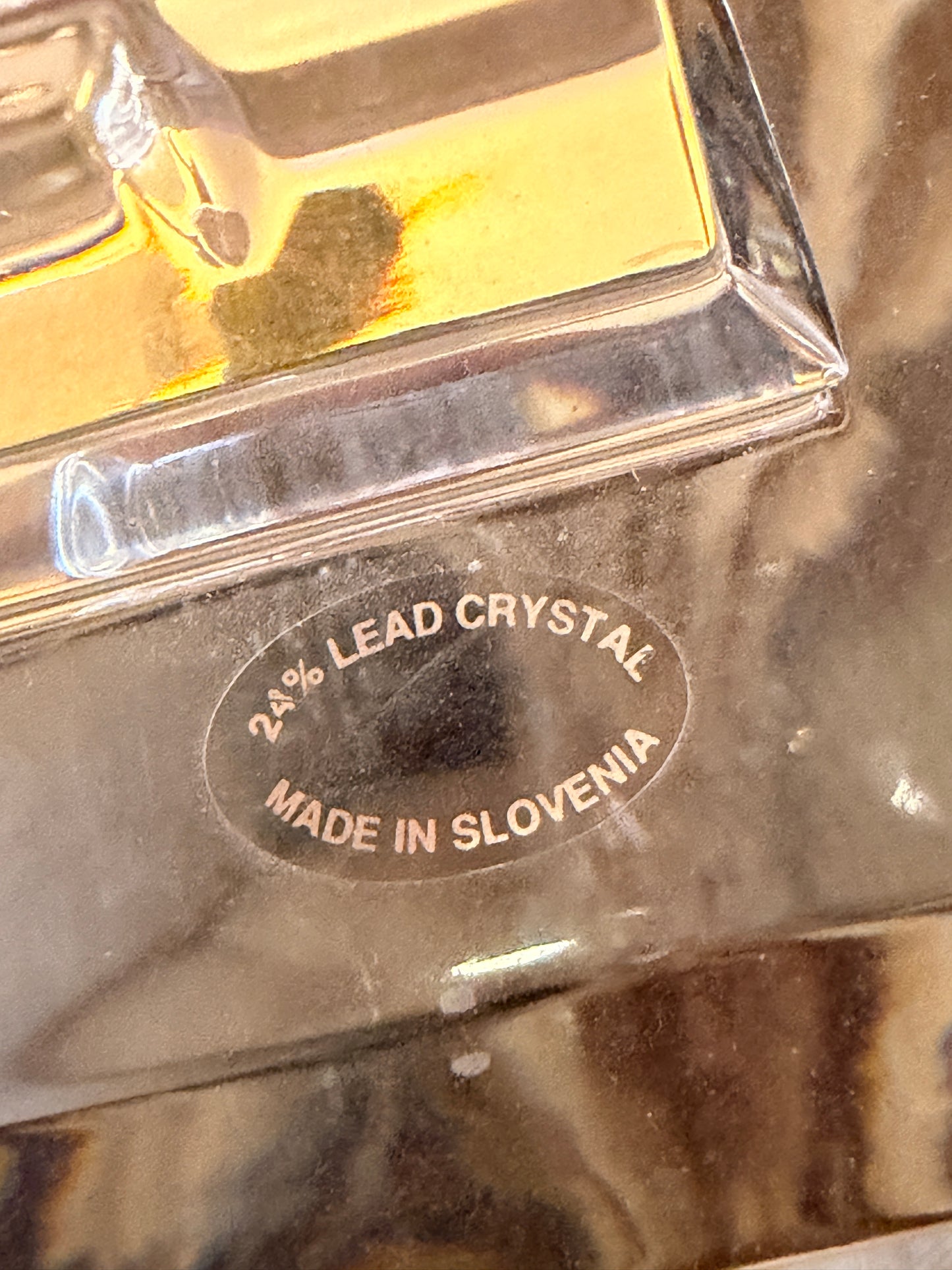 24% Lead Crystal Candle Holder