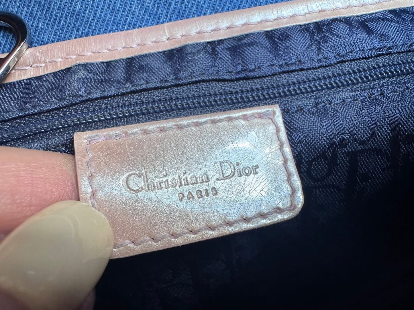 DIOR Vintage Denim Saddle in Medium