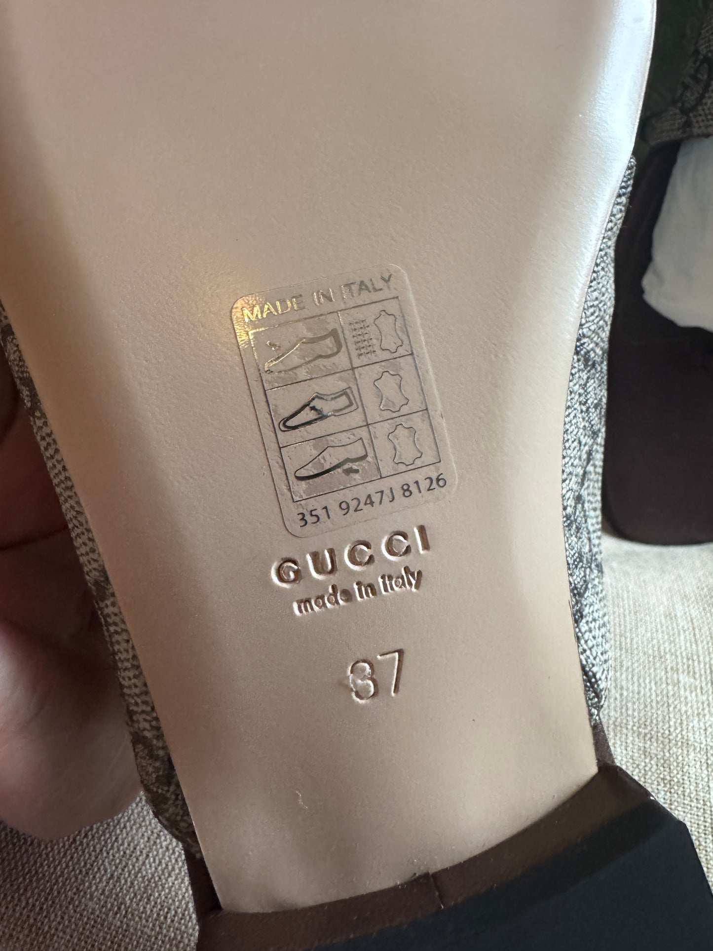 Gucci Blondie Thong Sandals size37