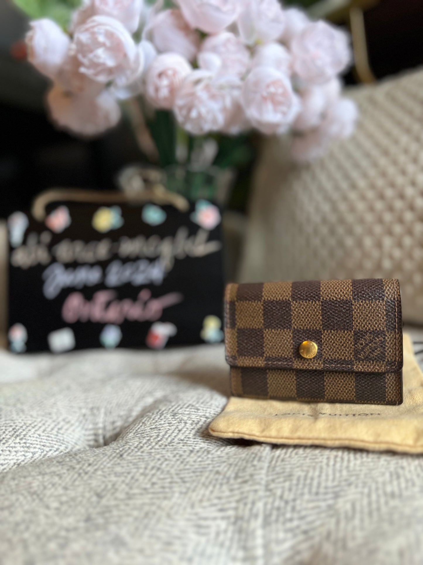 Louis Vuitton Vintage Damier Ebene Cardholder