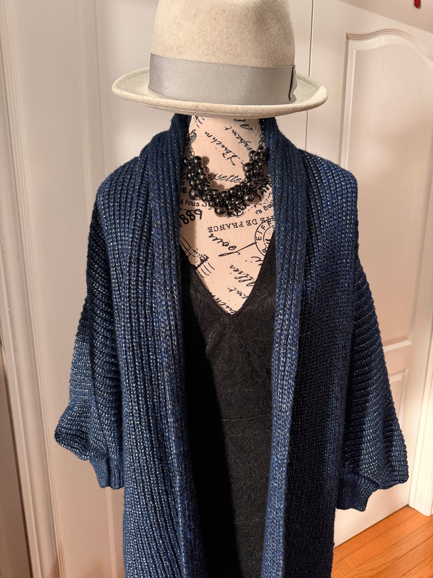 Escada Navy Blue Cardigan-Medium