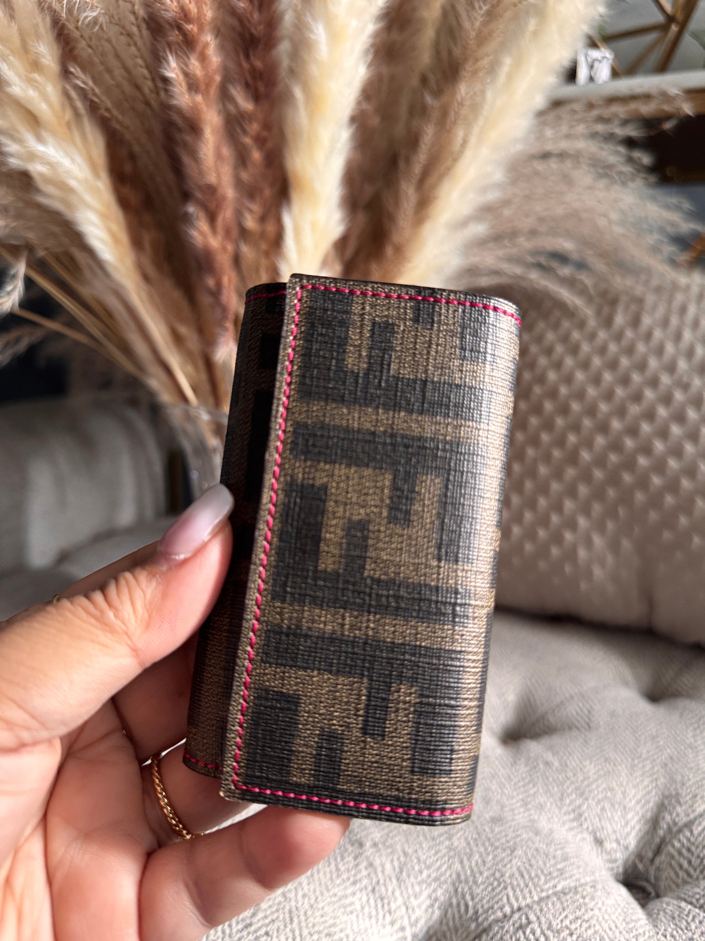 Fendi 6 hook Keycase in Zucca