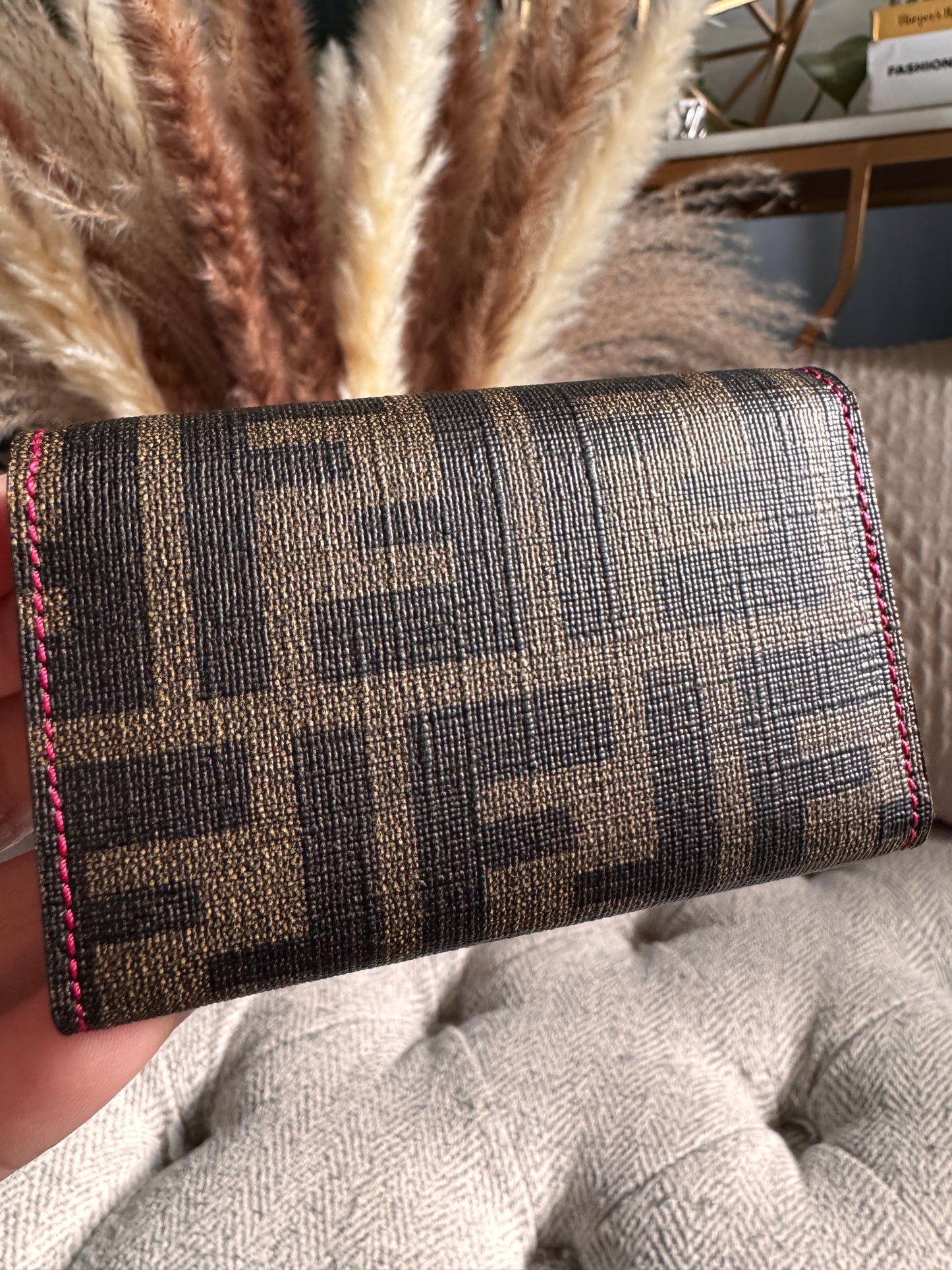 Fendi 6 hook Keycase in Zucca