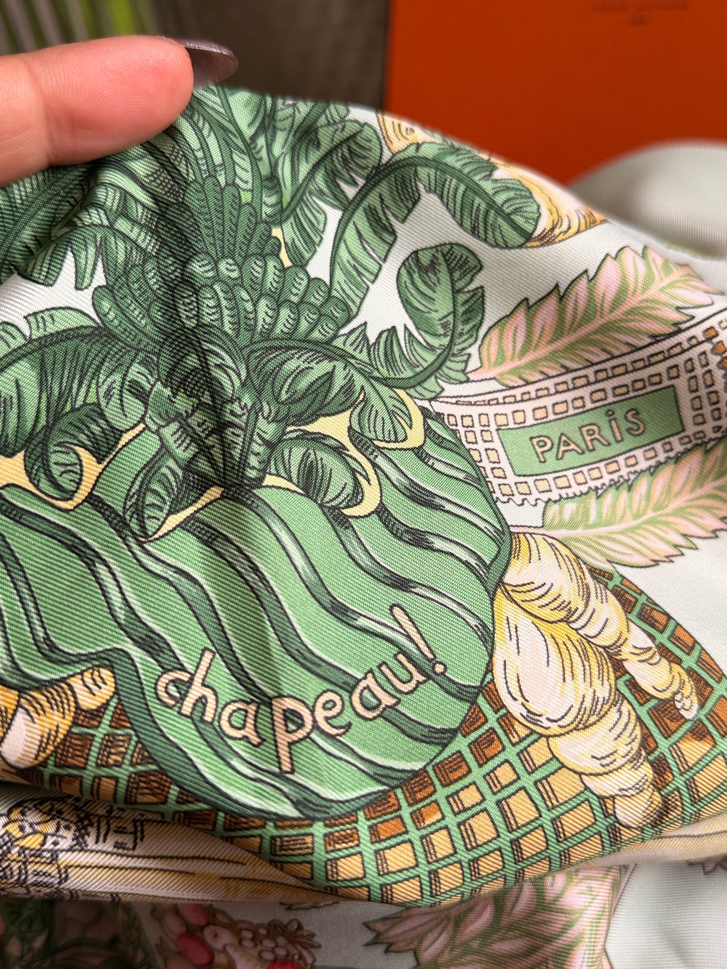 Hermes Multicolor Carré 90 silk handkerchief circa 90's Collection.