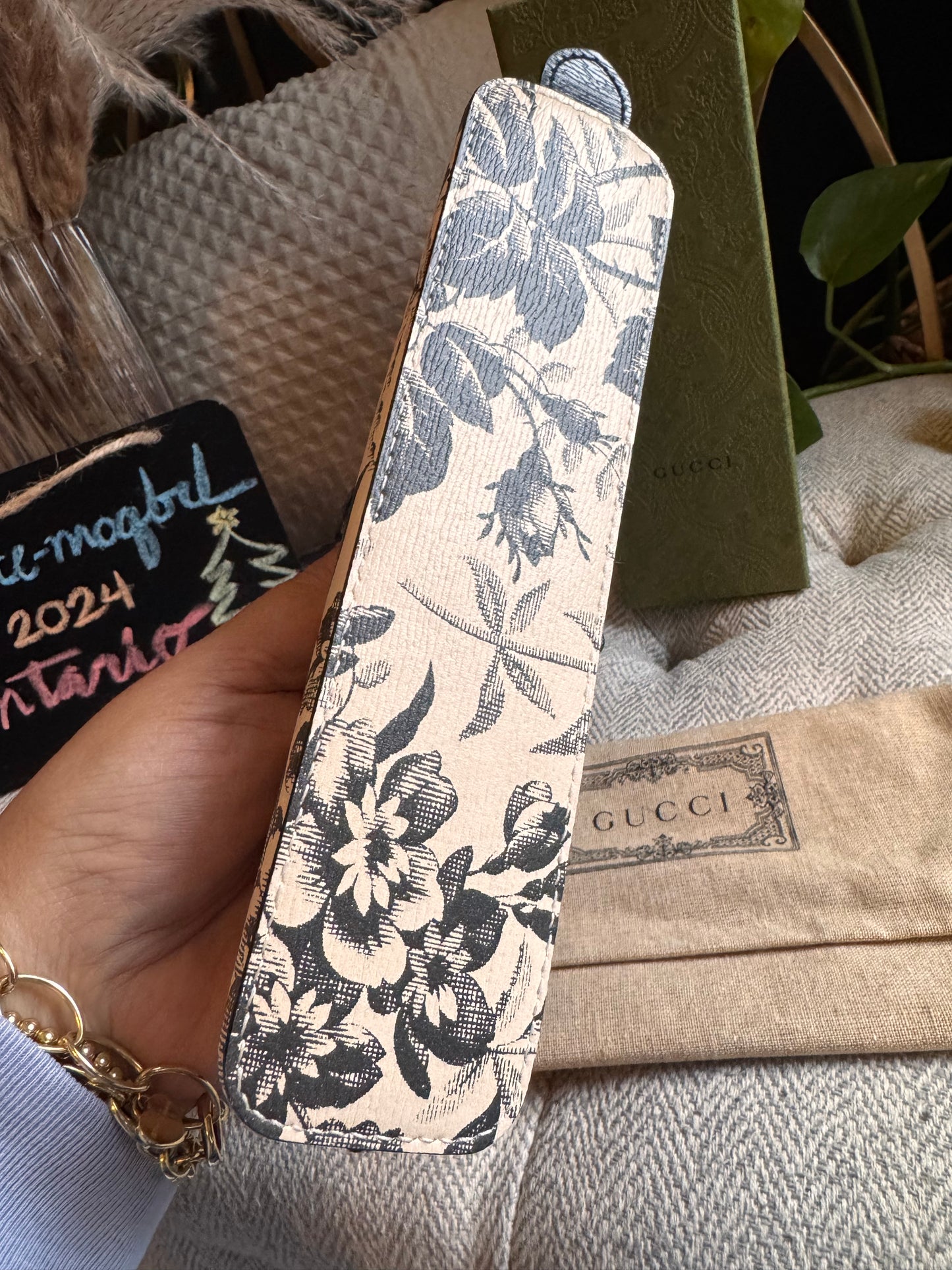 Gucci Herbarium Pencil Case-NEW in BOX