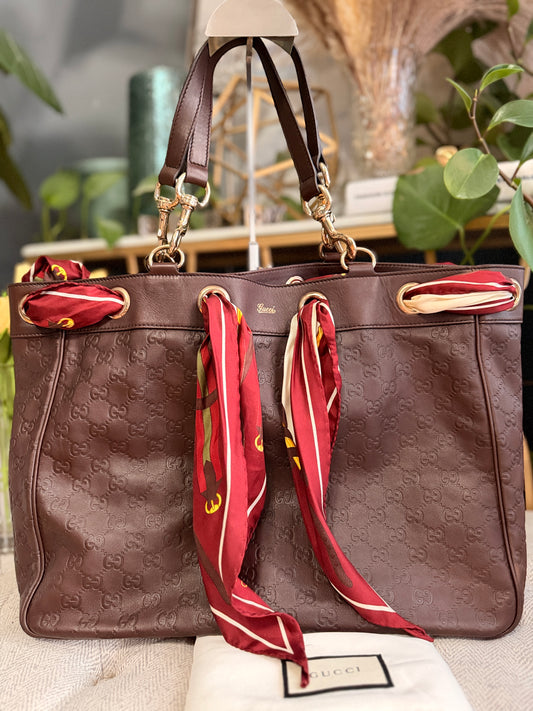 Gucci Positano in Guccissima Leather