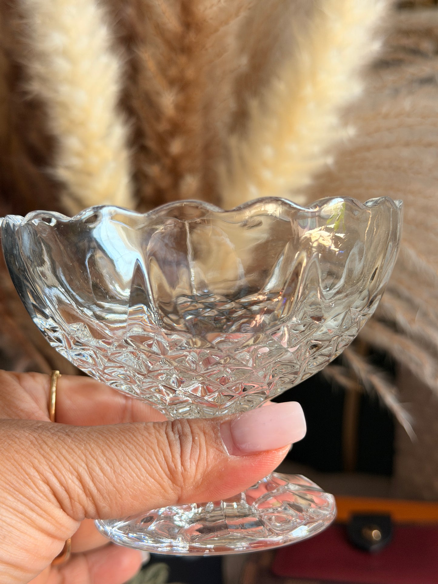 Handcut 24% Lead Crystal Made in Yugoslavia