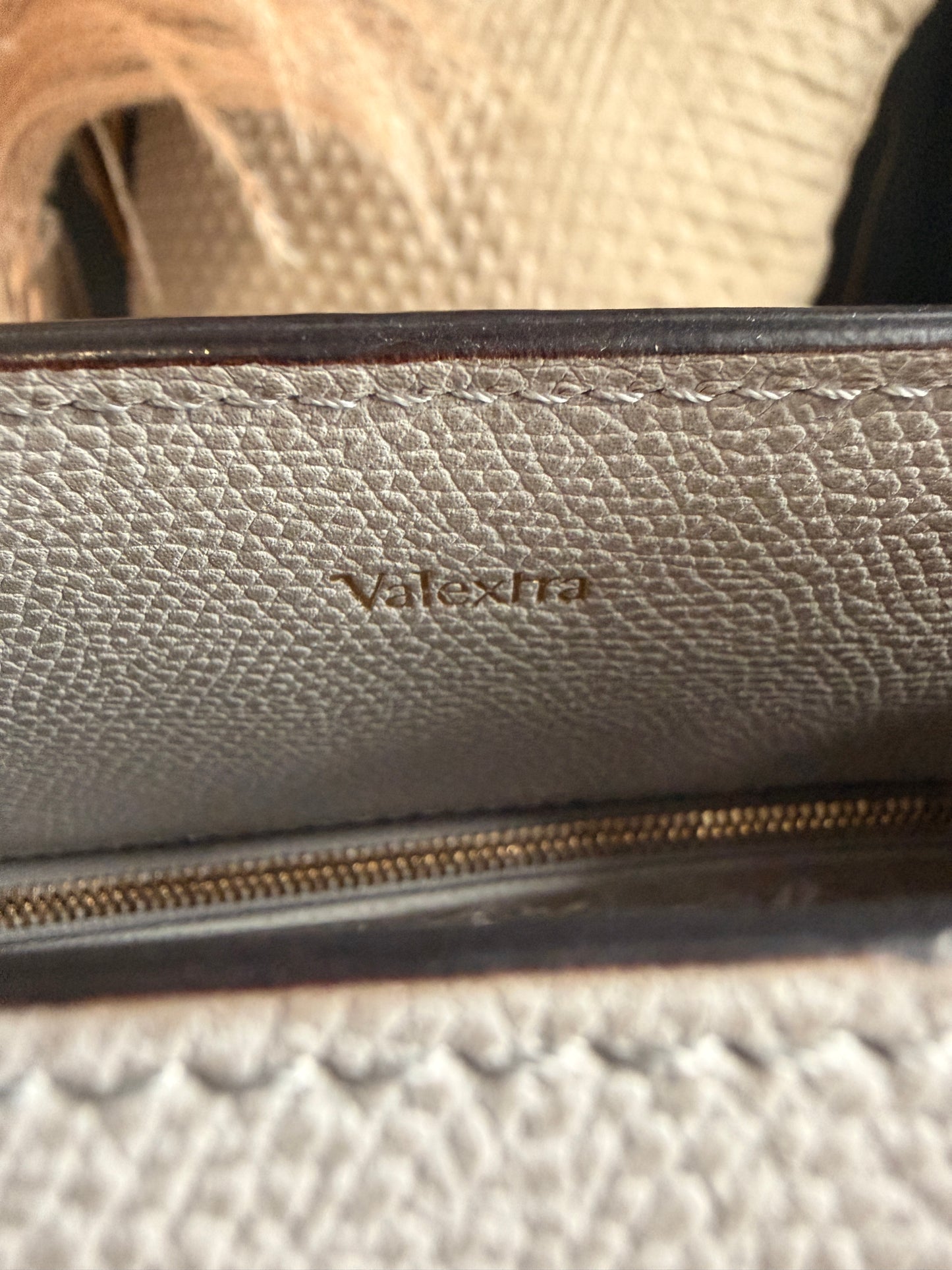 Valextra B Cube in Cool Grey