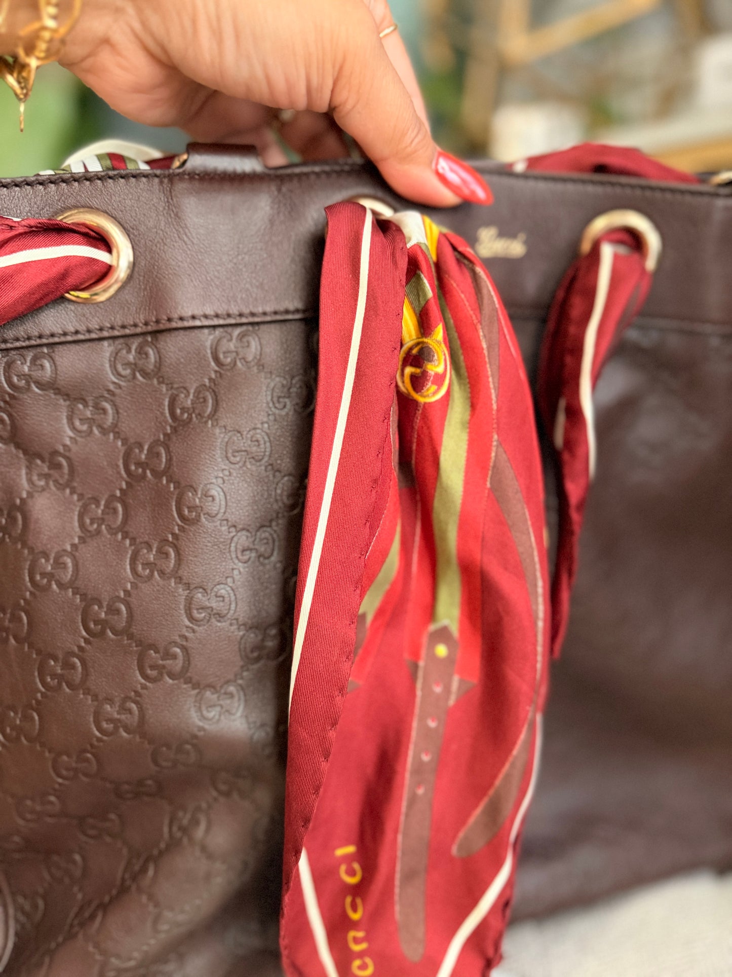 Gucci Positano in Guccissima Leather