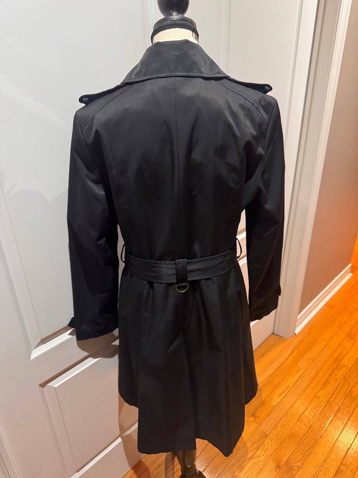 LAUREN Ralph Lauren Black Trench  Coat