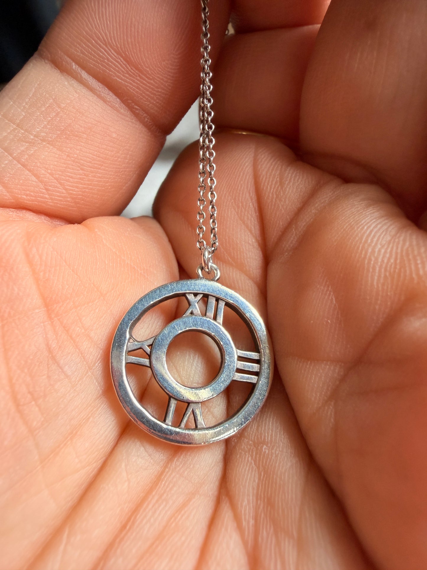 Tiffany & Co. Atlas Pendant Necklace 925 Sterling Silver